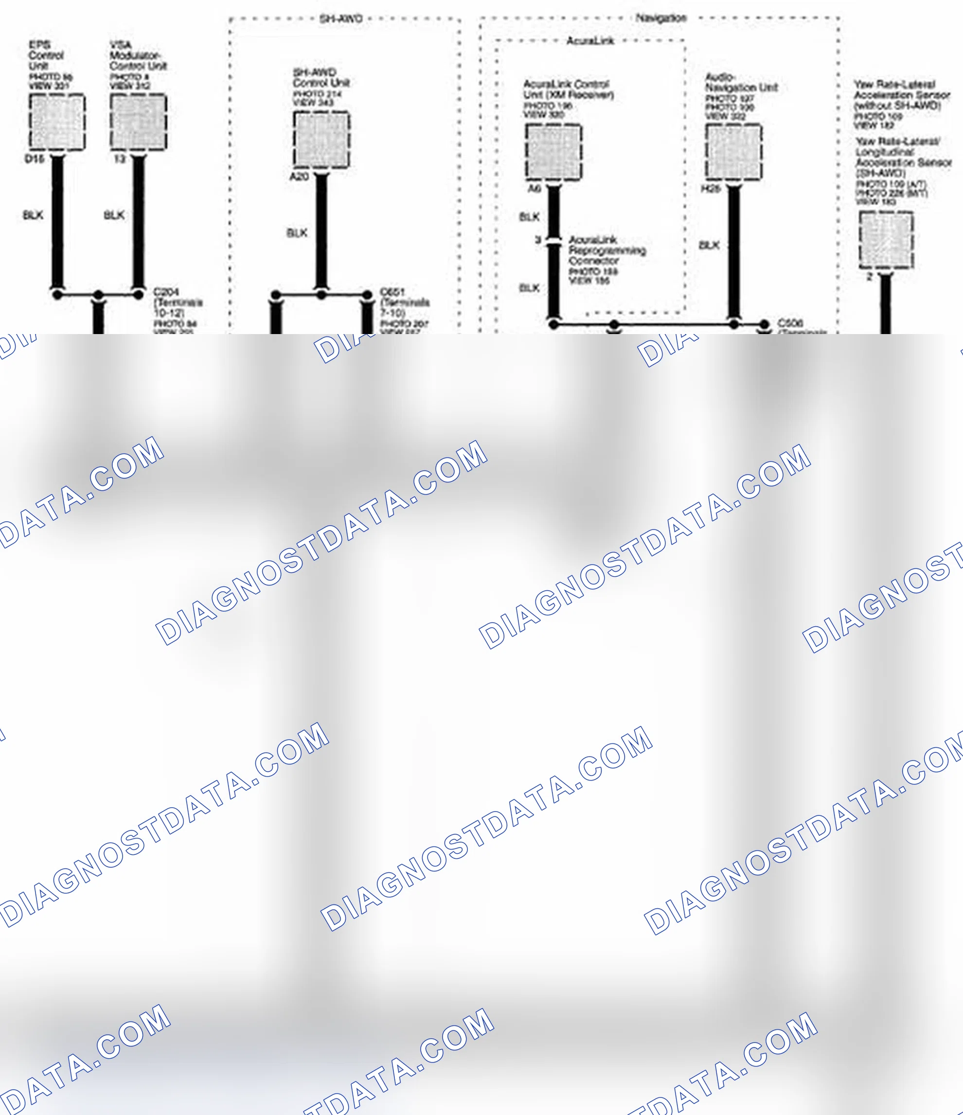 Scheme 291: Multiplex Integrated Control System Circuit Diagram - F-CAN Communication Line (Low) (Page 50-9)