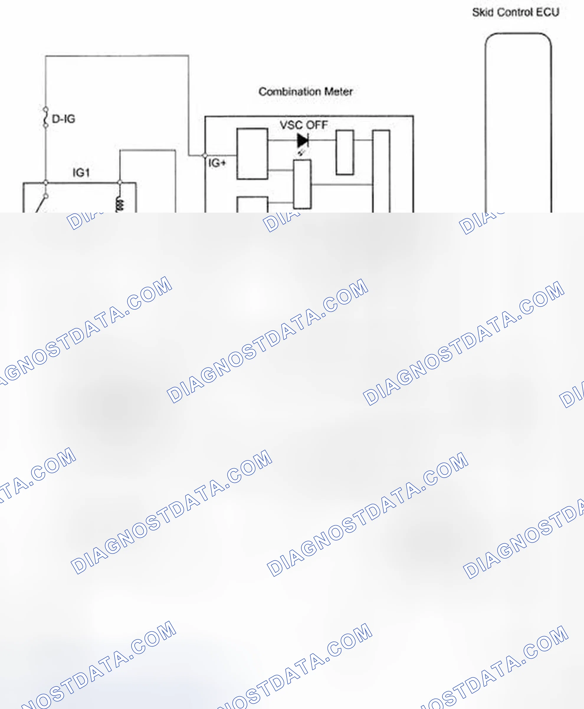 Scheme 69: VSC OFF Indicator Light Circuit - Wiring Diagram