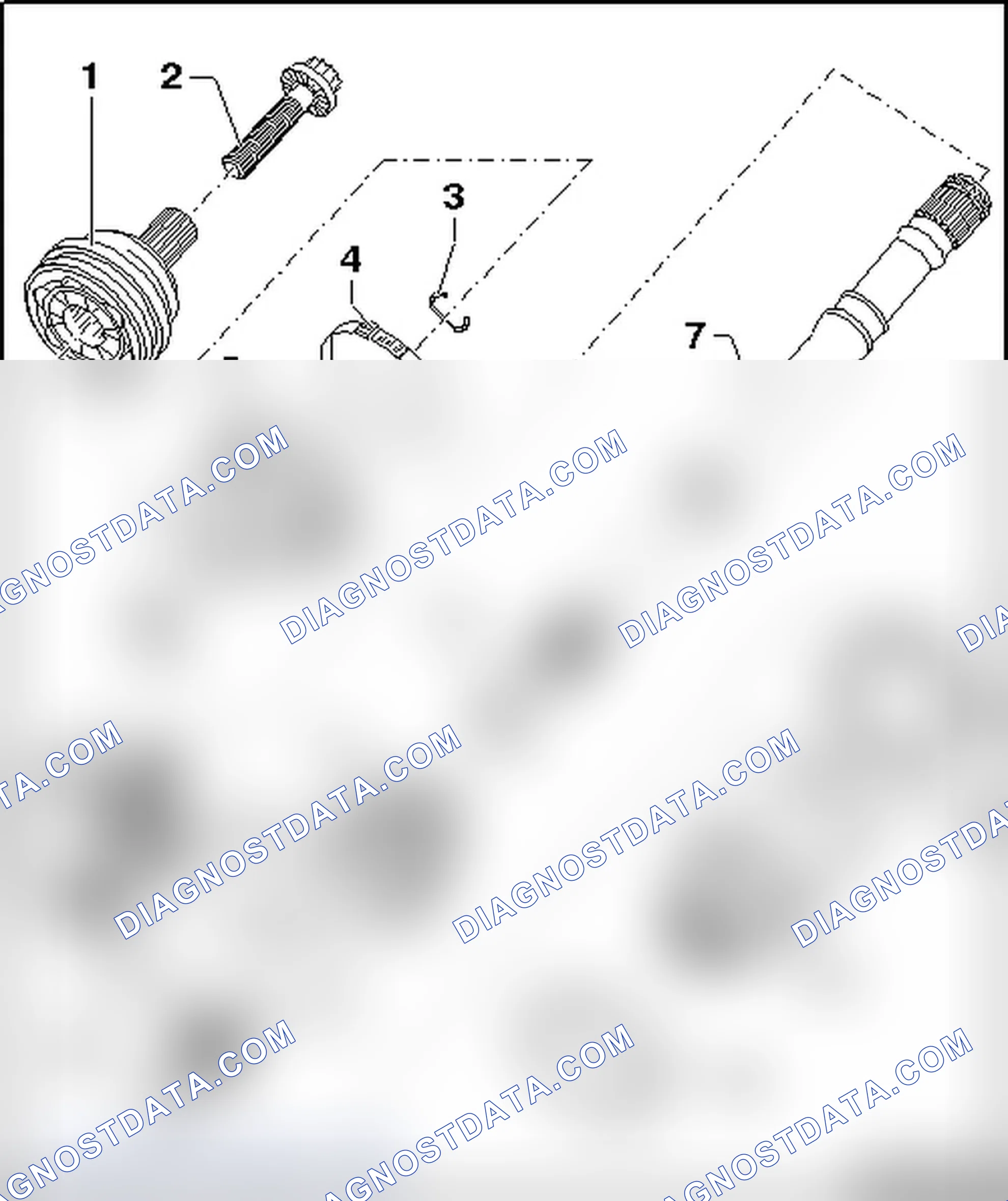 Scheme 229: DRIVE AXLE WITH TRIPLE ROLLER JOINT AAR 3300I, MOUNTED ON TRANSMISSION STUB SHAFT