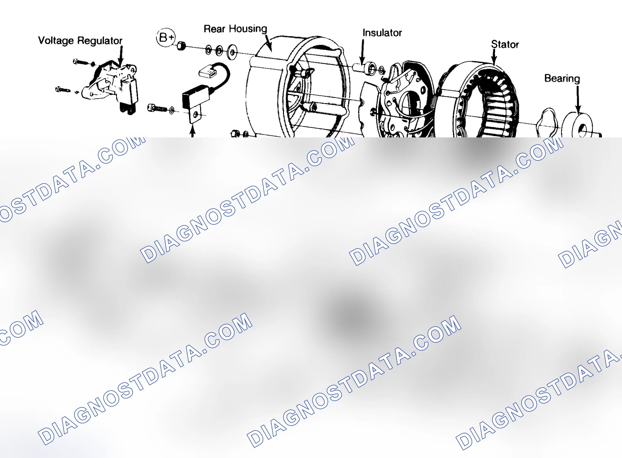 Scheme 1: Exploded View of Bosch 110-Amp Alternator