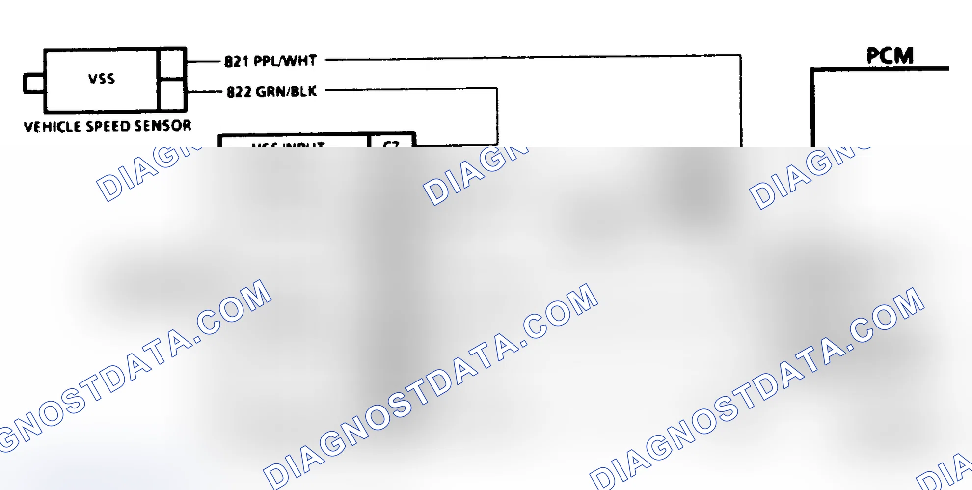 Scheme 102: Code 24, Schematic ("C" & "K" Series Exc. M/T) Vehicle Speed Sensor
