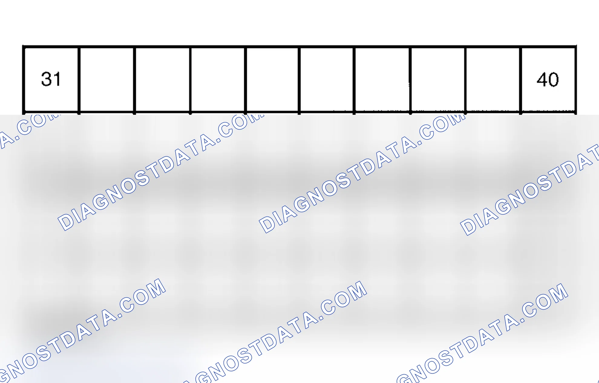 Scheme 33: Control Module Connector Terminal Identification (40-Pin Connector)