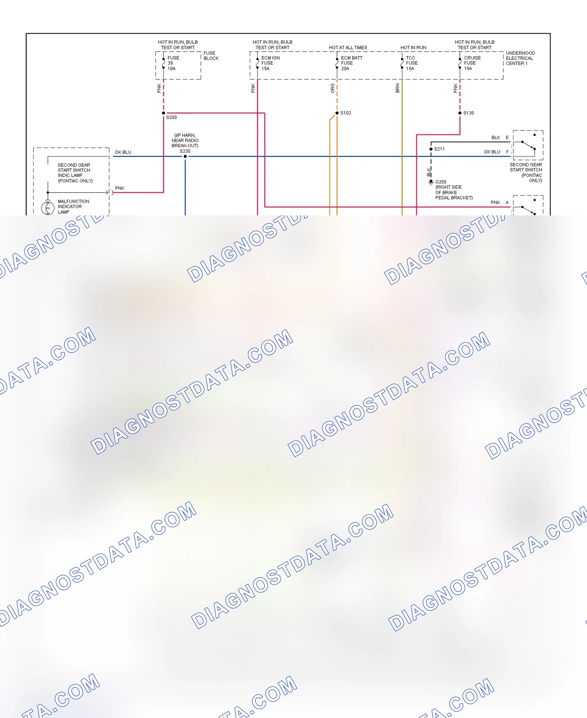 Scheme 186: 1995 "W" Body - 3.1L (Cutlass Supreme, Grand Prix, Lumina, Monte Carlo & Regal) Schematic