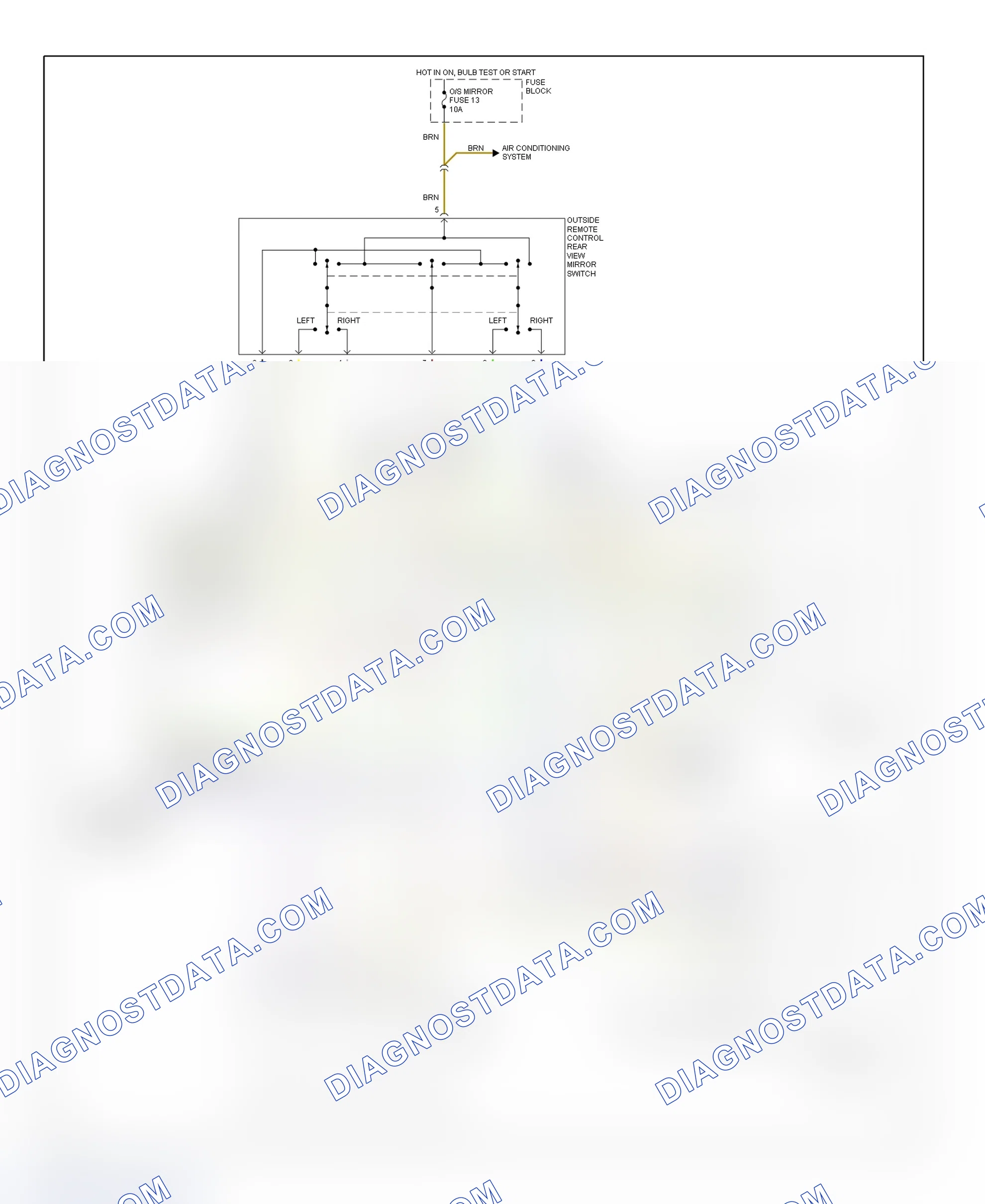 Scheme 2: Memory Mirror System Wiring Diagram (2 Of 2)