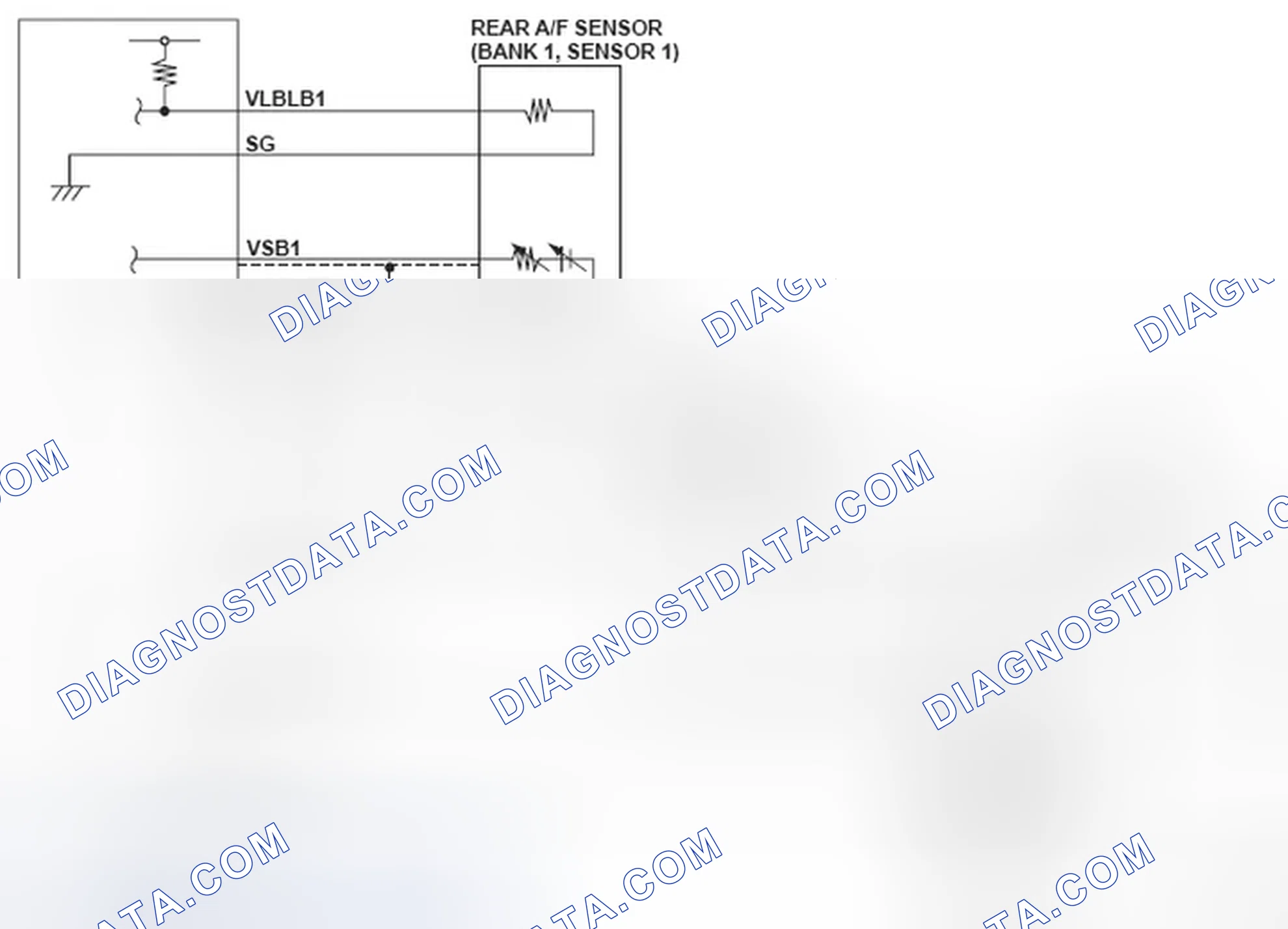 Scheme 133: Rear Air/Fuel Ratio (A/F) Sensor (Bank 1, Sensor 1) - Circuit Diagram