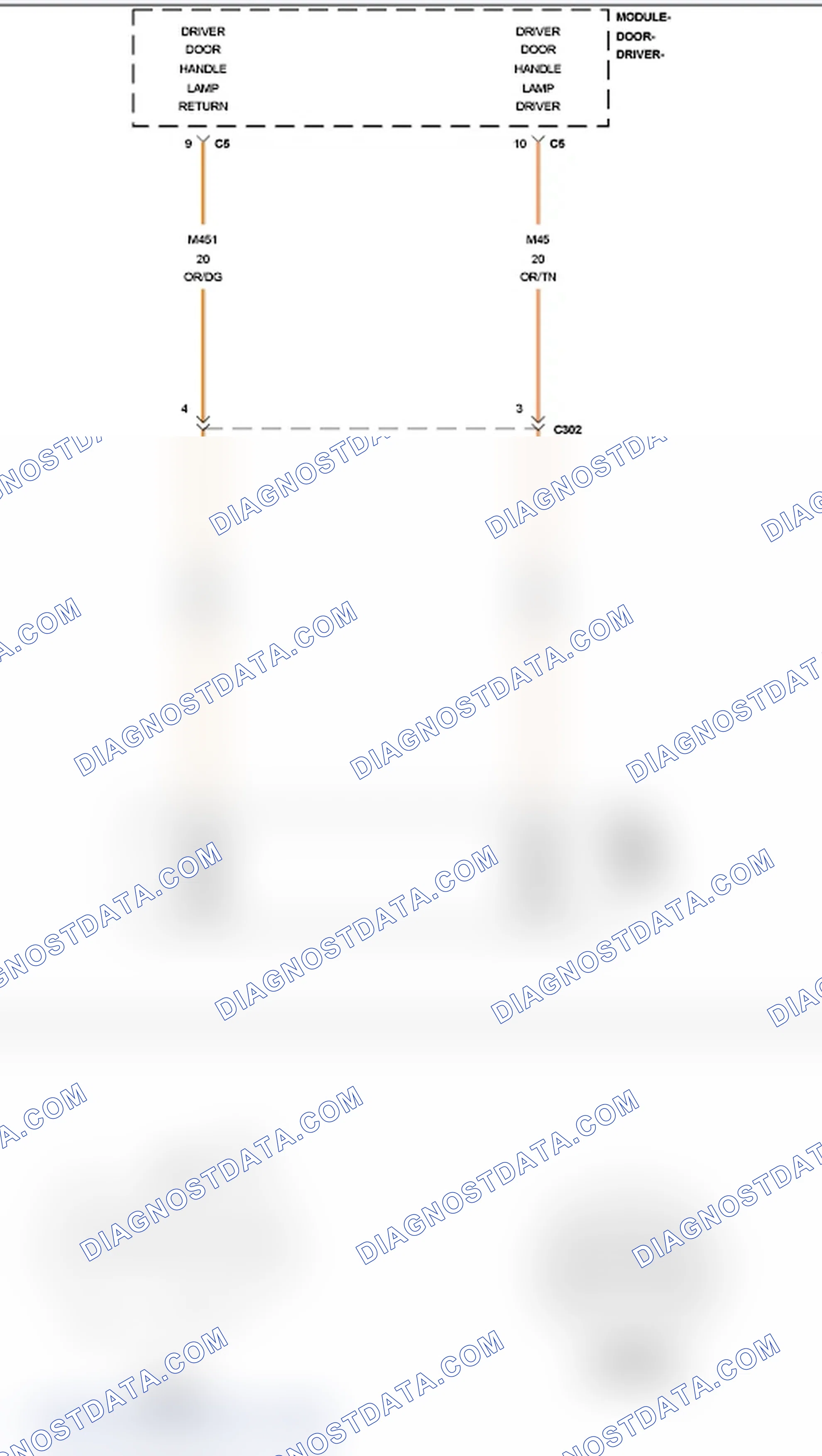 Scheme 221: B1672-11-DRIVER COURTESY LAMP CONTROL CIRCUIT SHORT TO GROUND