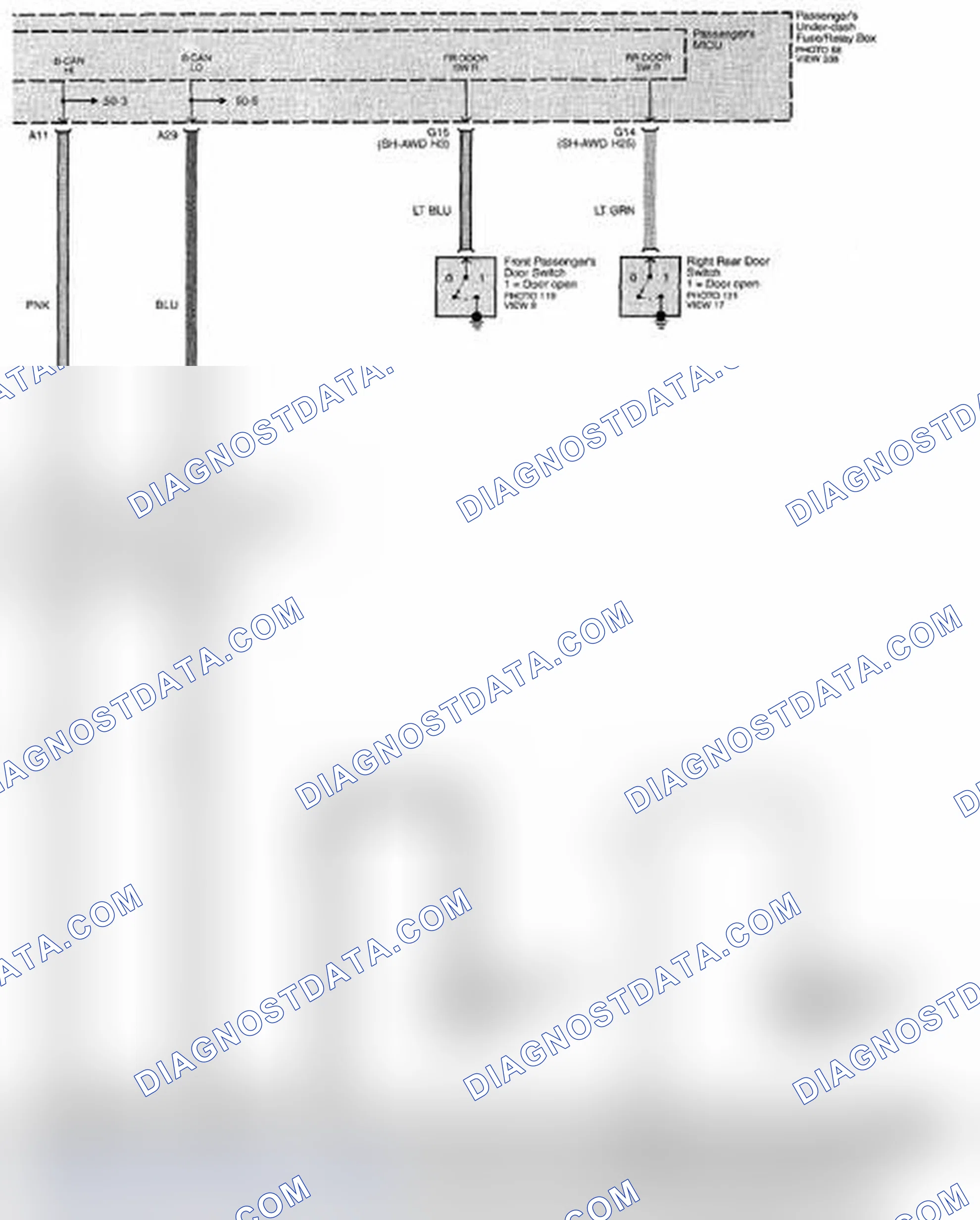 Scheme 347: Interior Lights Circuit Diagram - Ambient Light, Front Individual Map Lights, Ignition Key Light, Rear Individual Map Lights, And Remote Slot Light (Page 114-2)