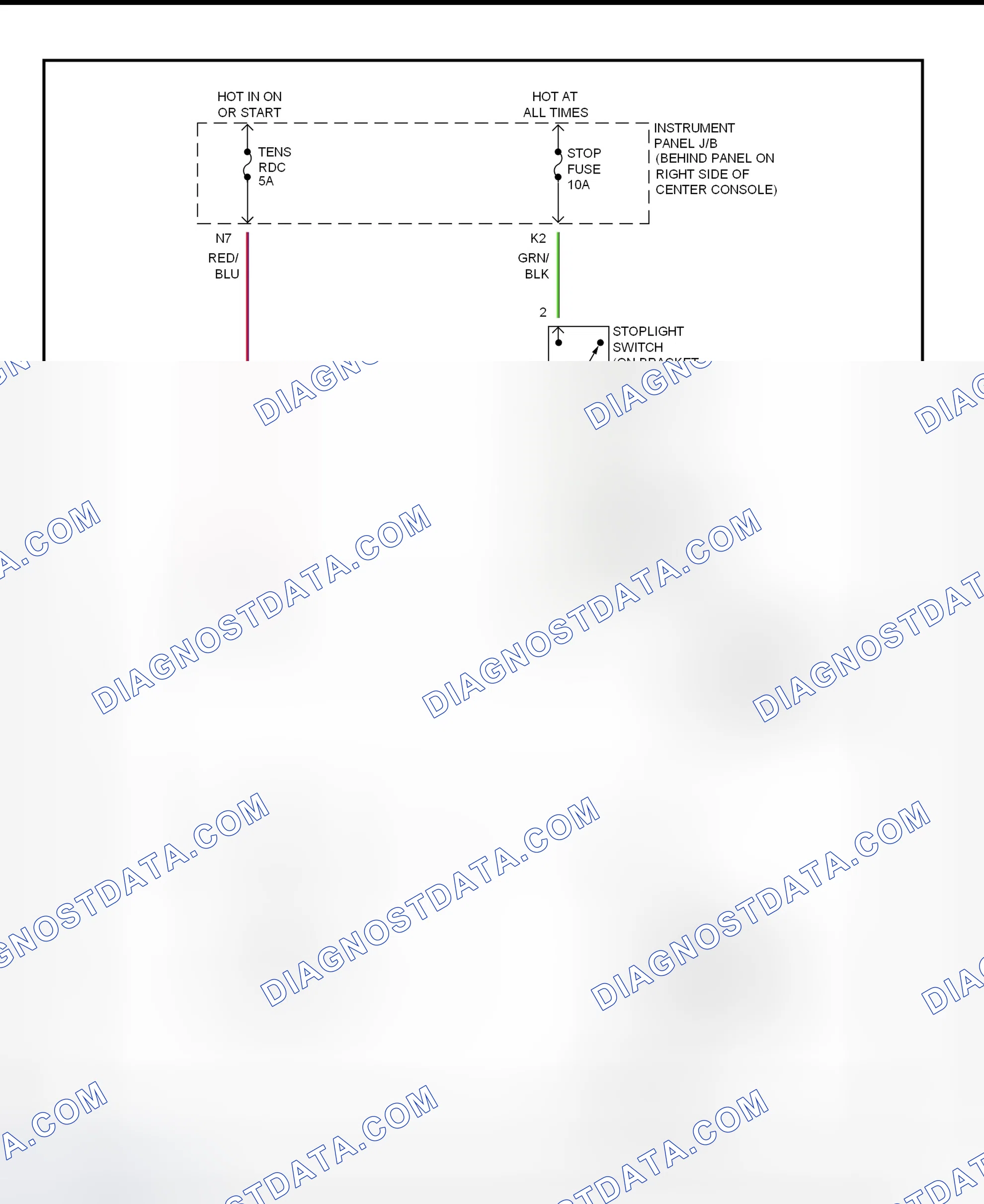 Scheme 300: Shift Interlock System Wiring Diagram (2001 - Toyota Celica)
