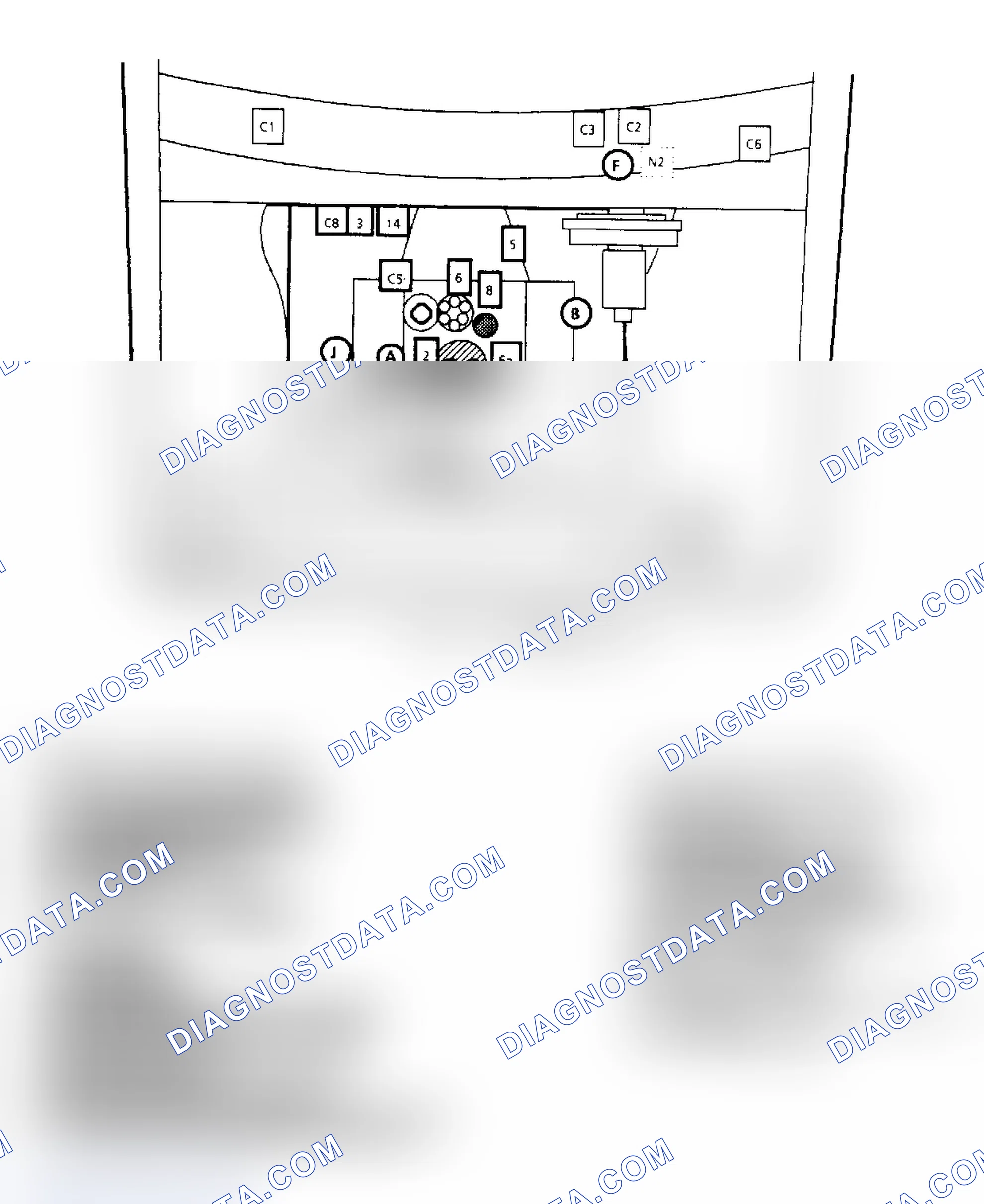 Scheme 171: Component Locations for "R/V" Series 5.0L & 5.7L