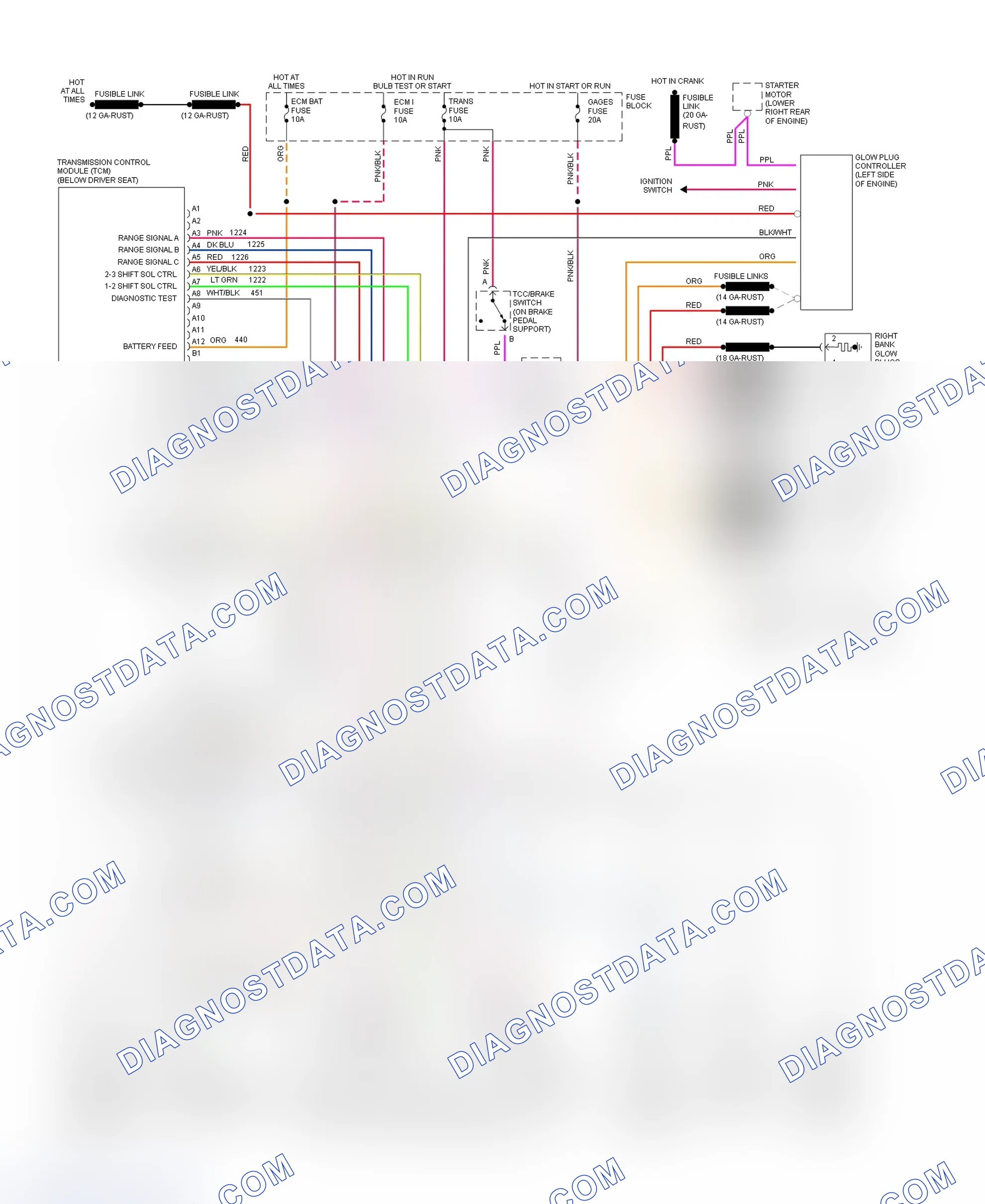 Scheme 397: Wiring Diagram For Van - VIN Y With 4L80-E