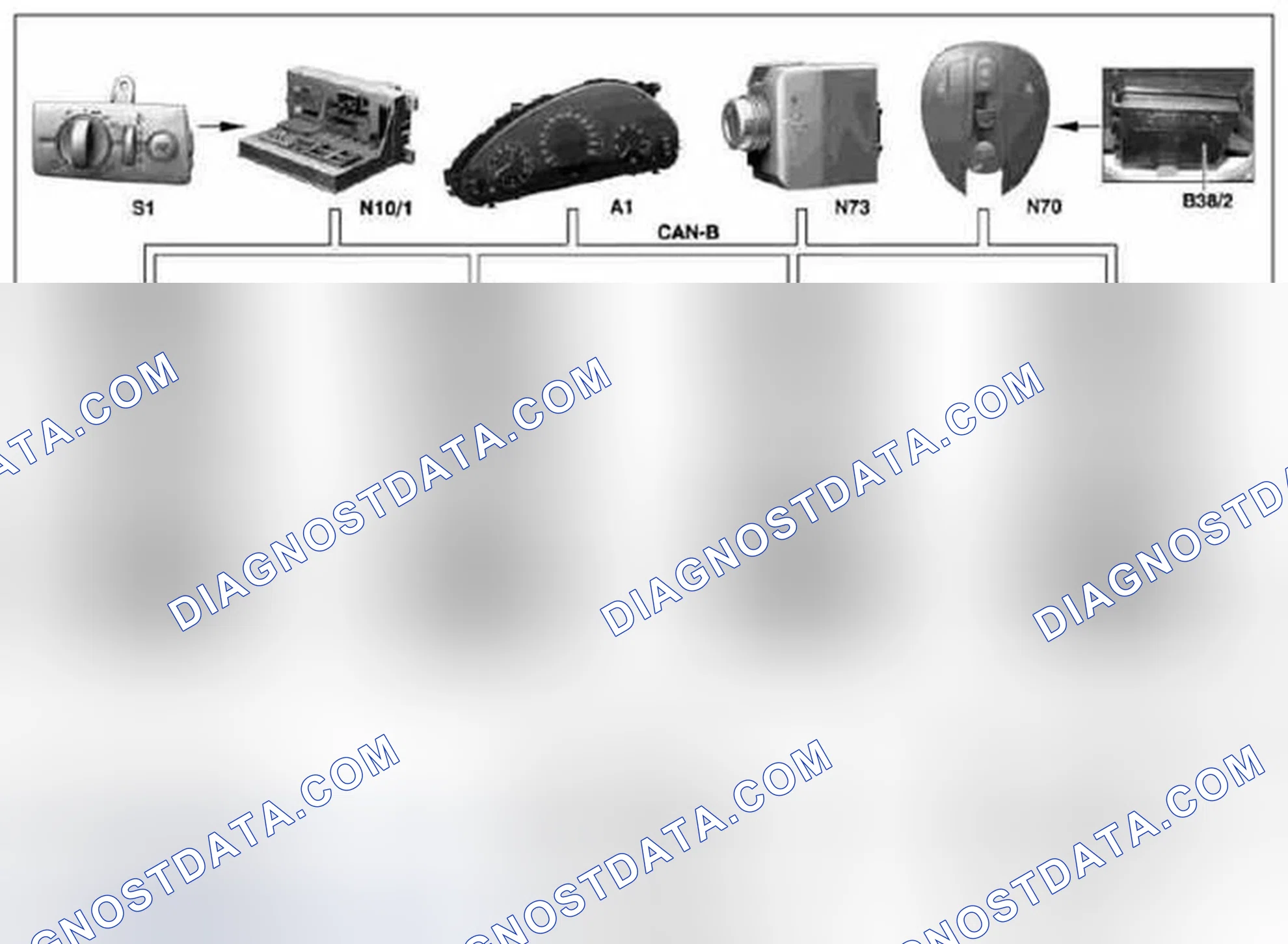 Scheme 12: Switching on/off interior door handle illumination, function - GF82.20-P-2030T