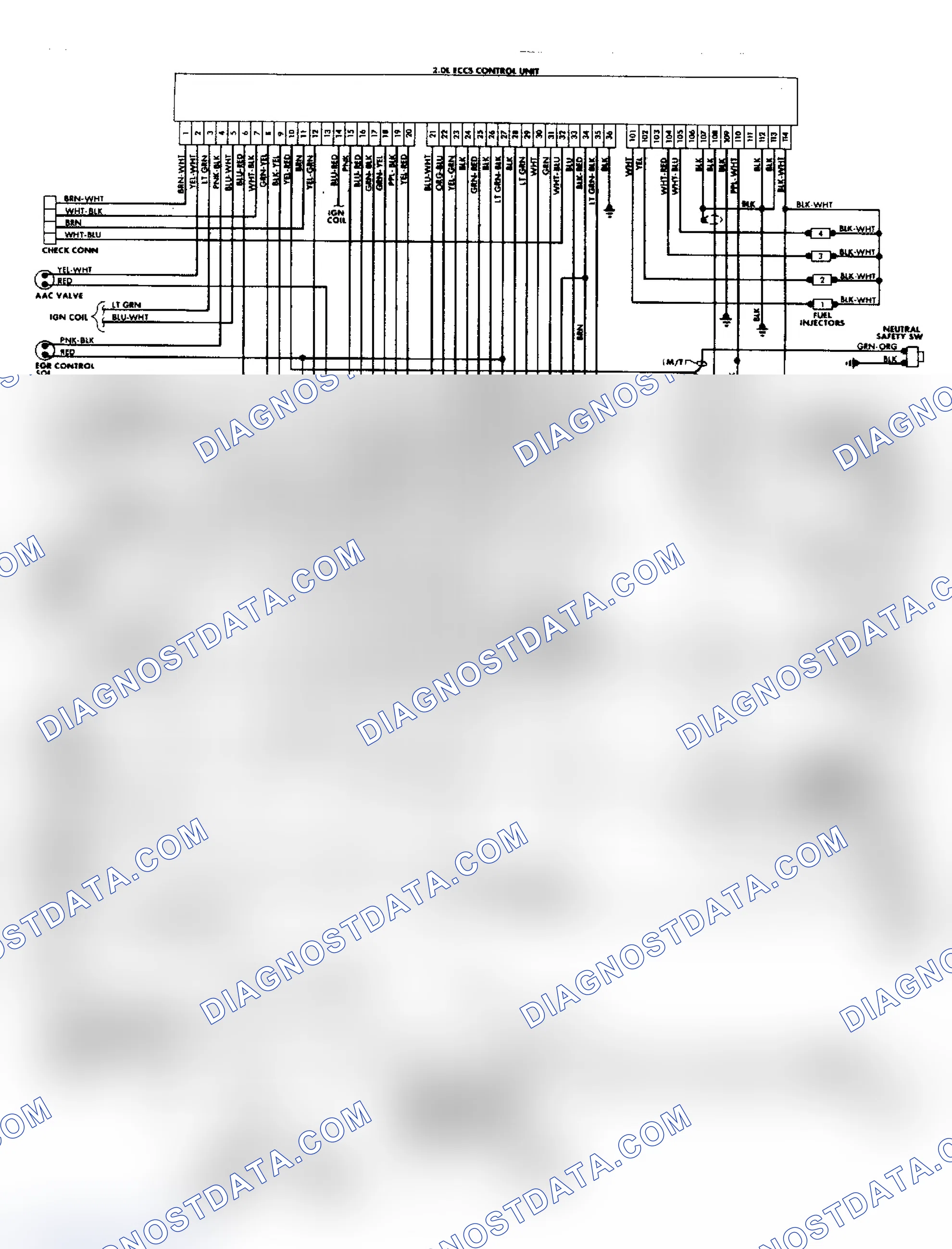 Scheme 80: 200SX XE ECCS Wiring Diagram