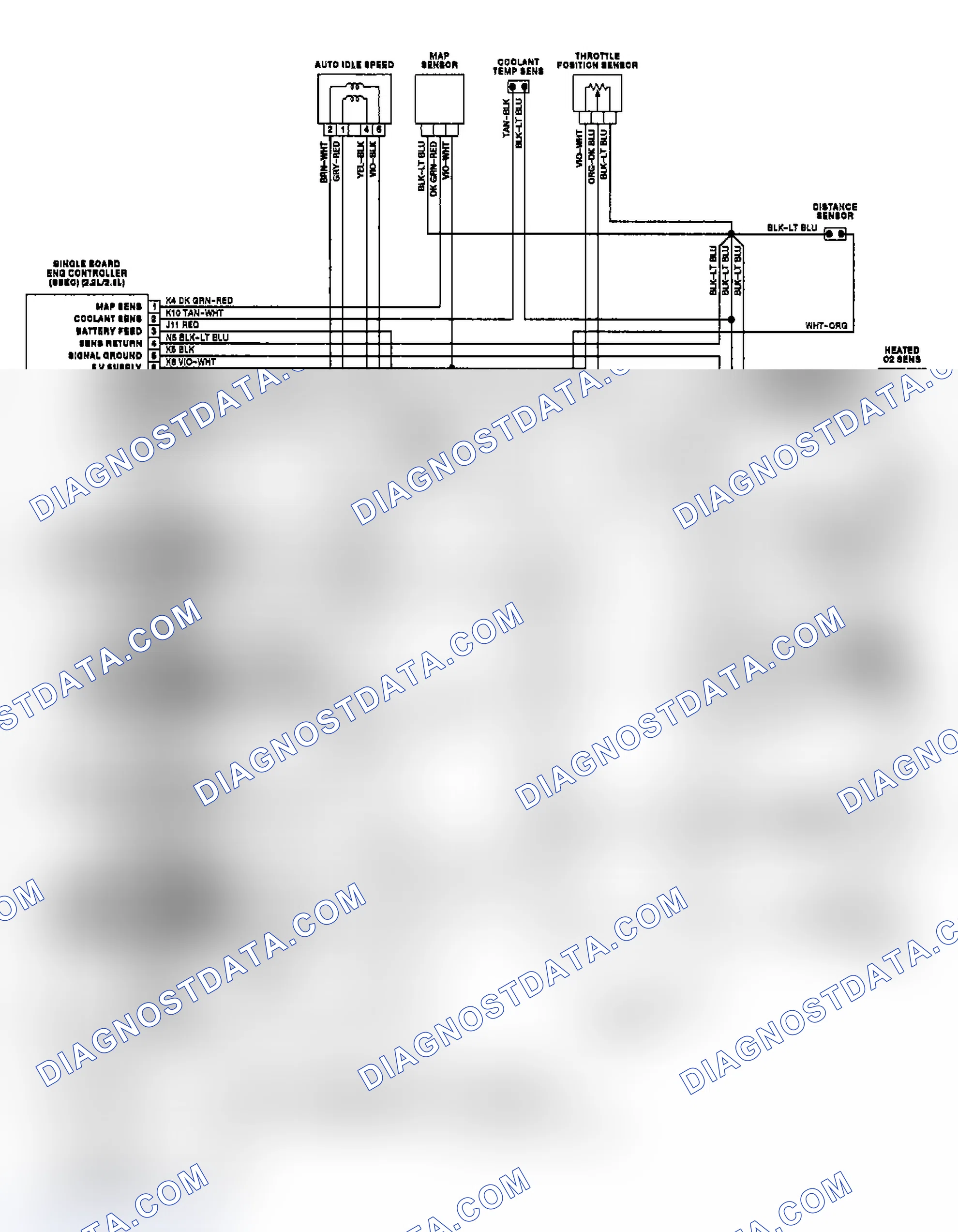 Scheme 1: Shadow & Sundance 2.2L TBI & 2.5L TBI Wiring Diagram