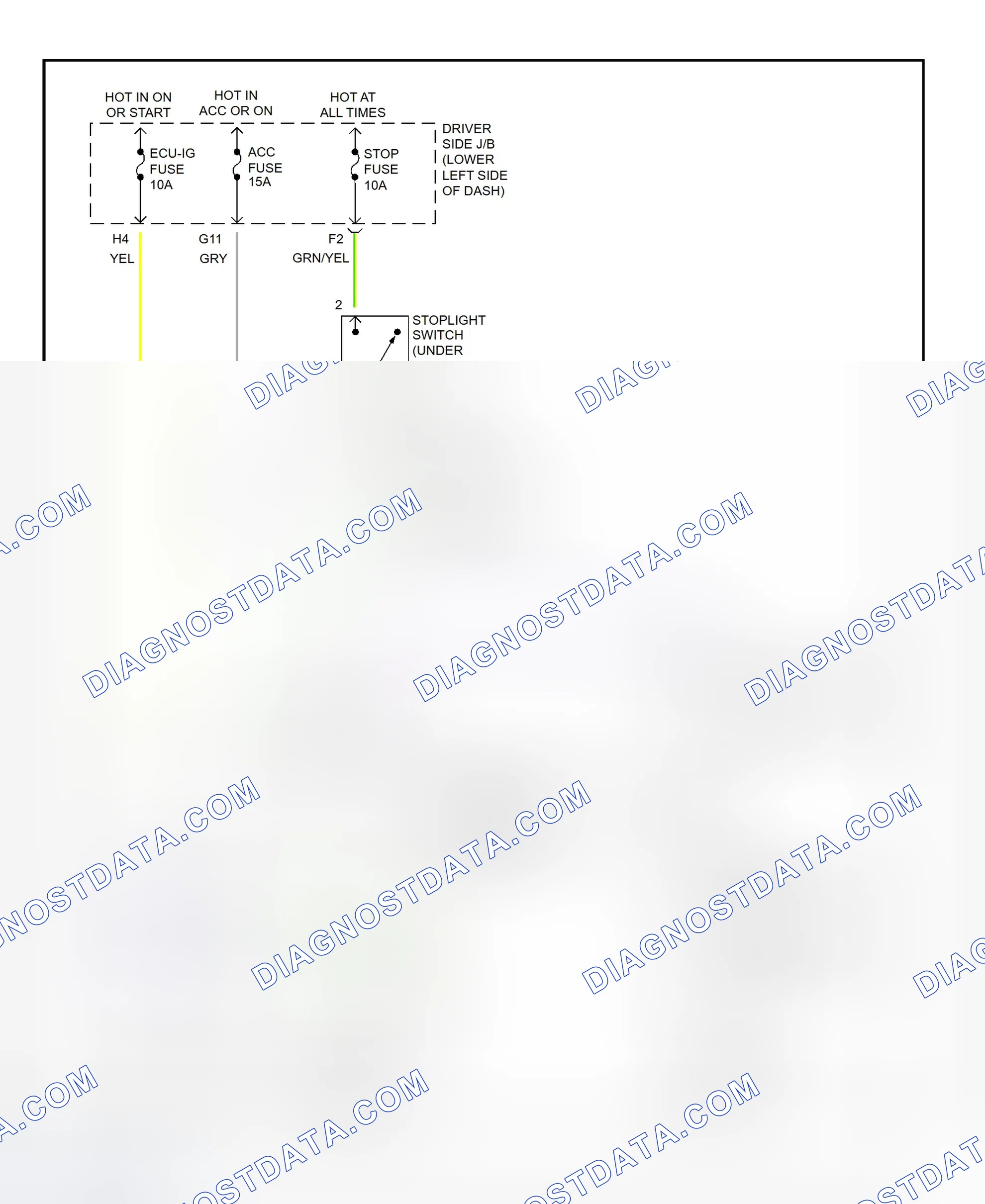 Scheme 308: Shift Interlock System Wiring Diagram (2001 - Toyota 4Runner)