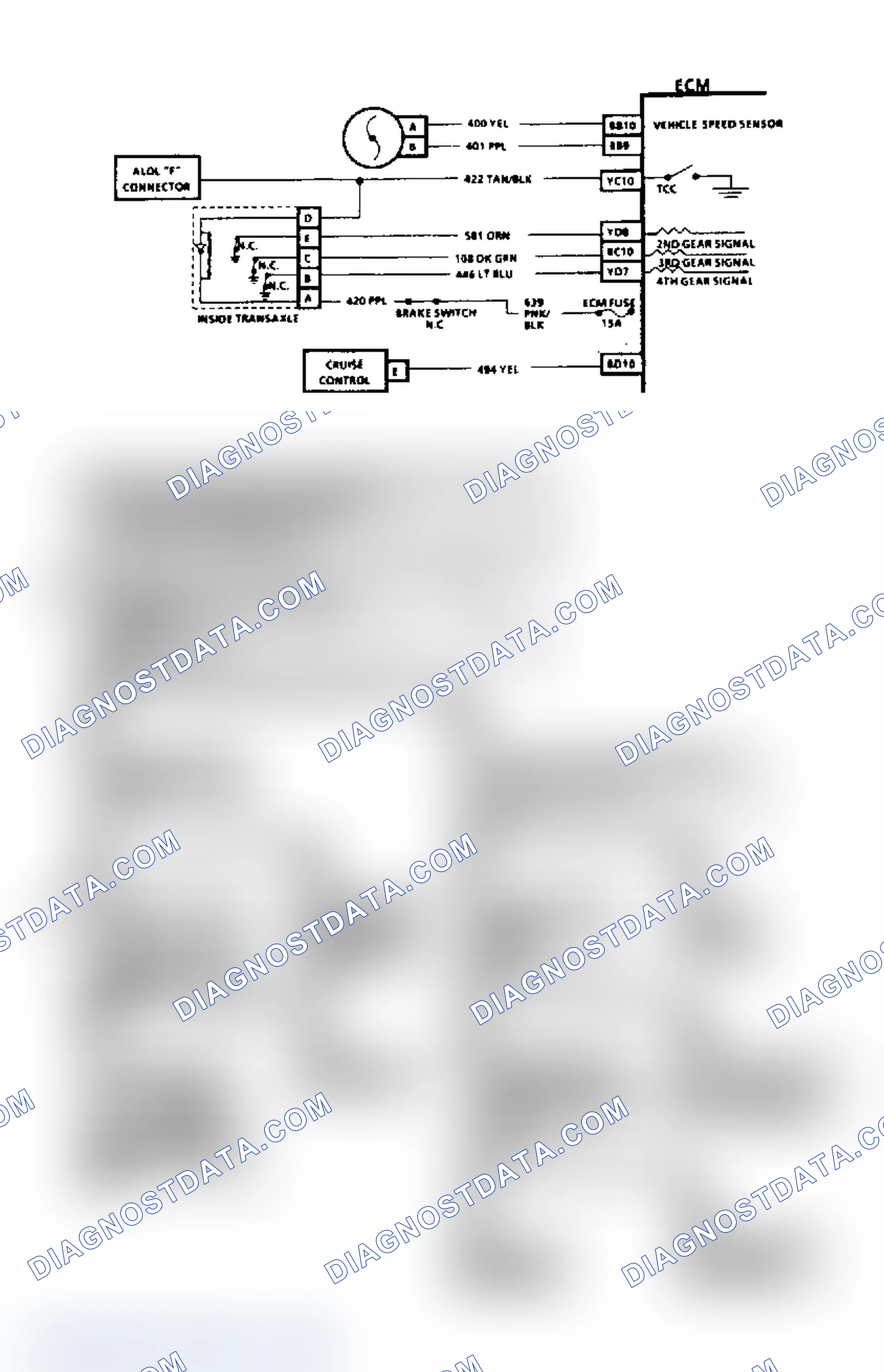 Scheme 203: Chart C8A (Bonneville, Electra & Ninety-Eight 1 of 2)