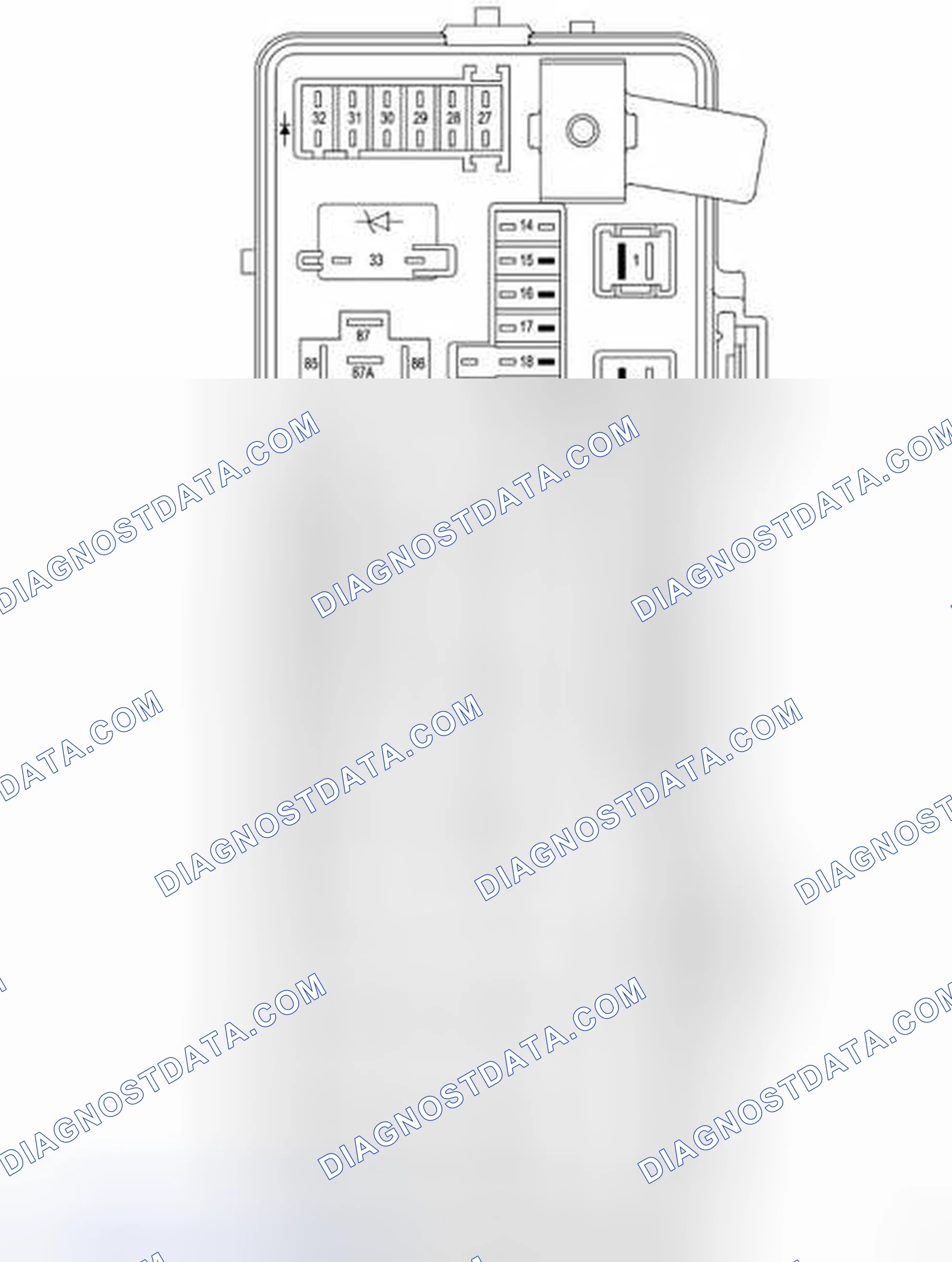 Scheme 2: REAR POWER DISTRIBUTION CENTER FUSES