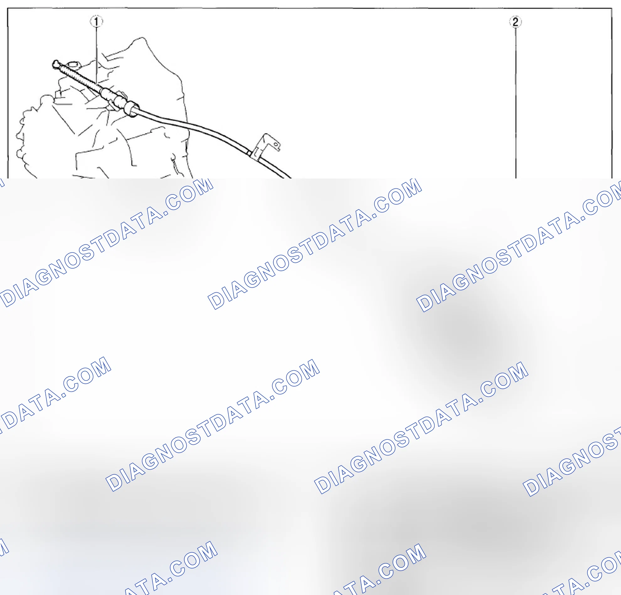 Fig. 1: Identifying Automatic Transaxle Shift Mechanism Selector Cable