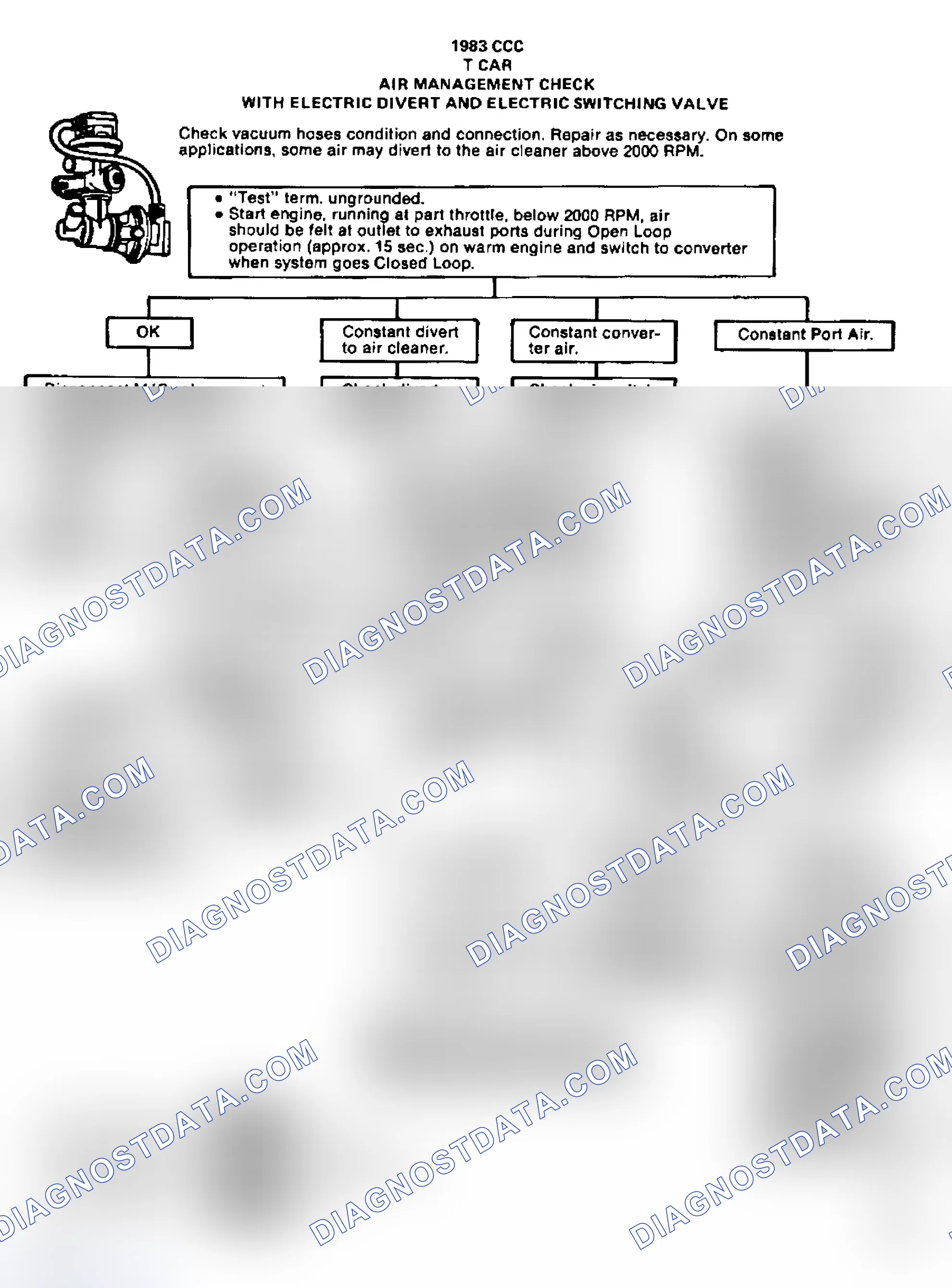 Scheme 43: Air Management Check - With Electric Divert And Electric Switching Valve