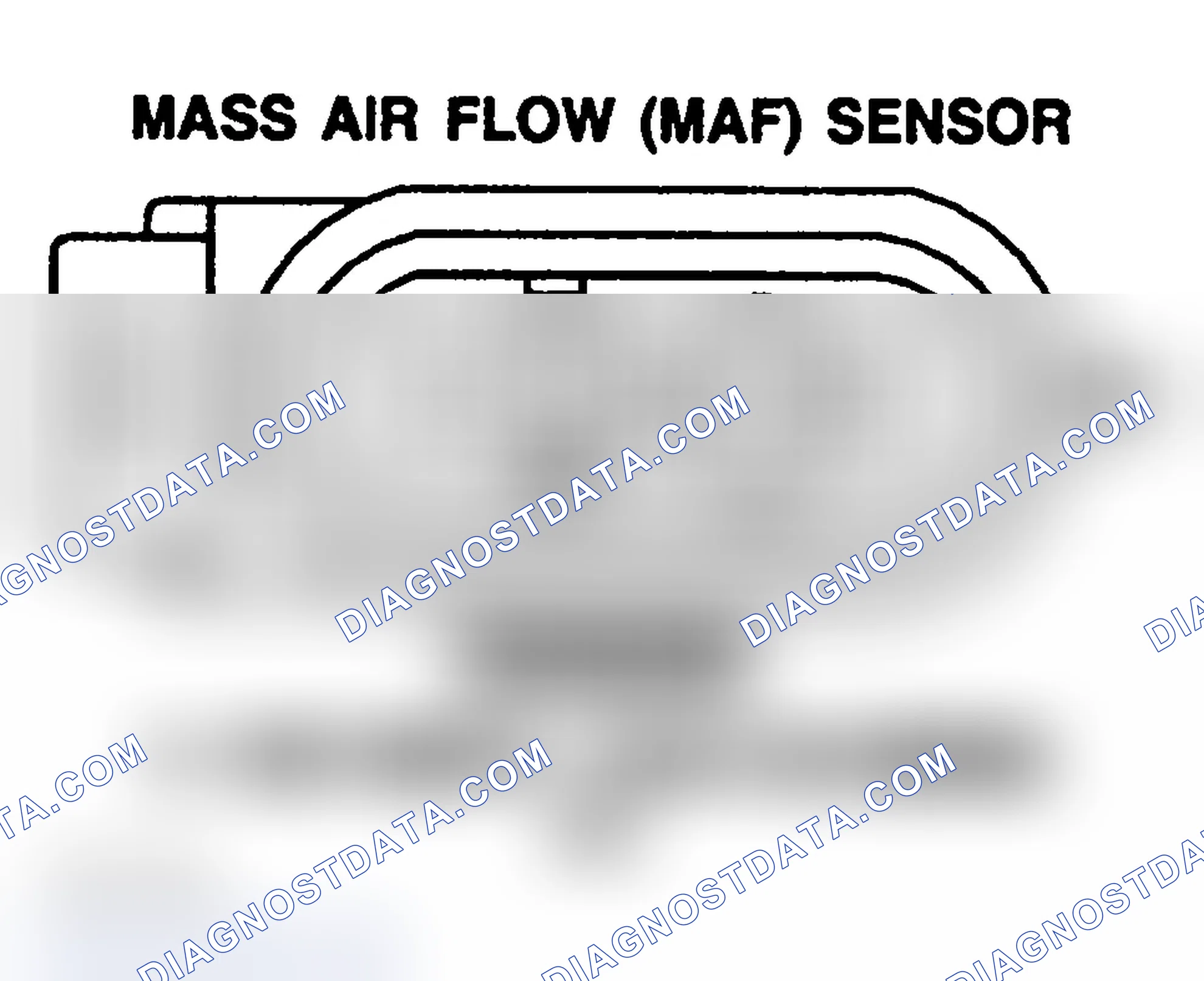 Scheme 164: MASS AIR FLOW (MAF) SENSOR