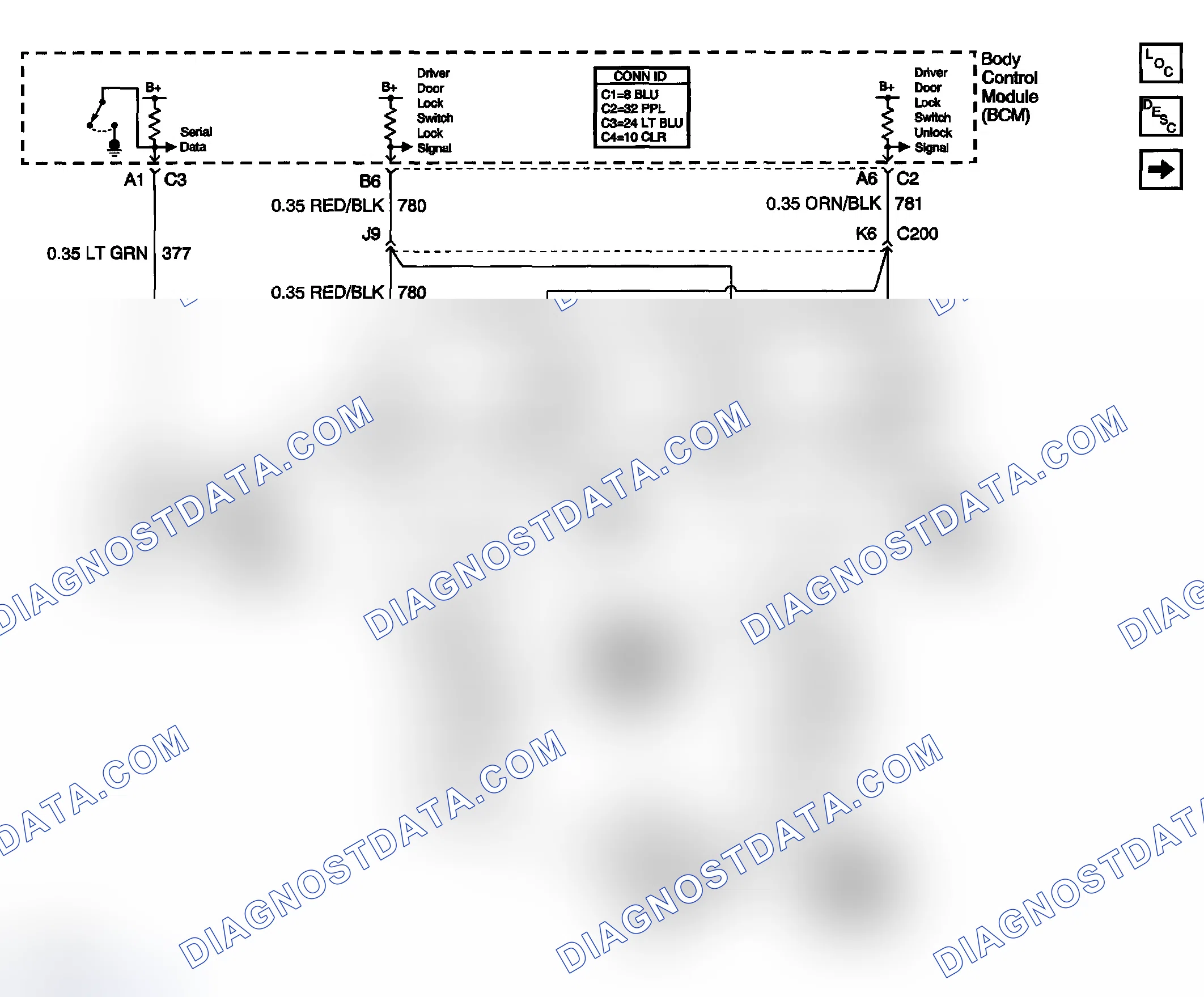 Scheme 32: Door Lock/Indicator Schematics