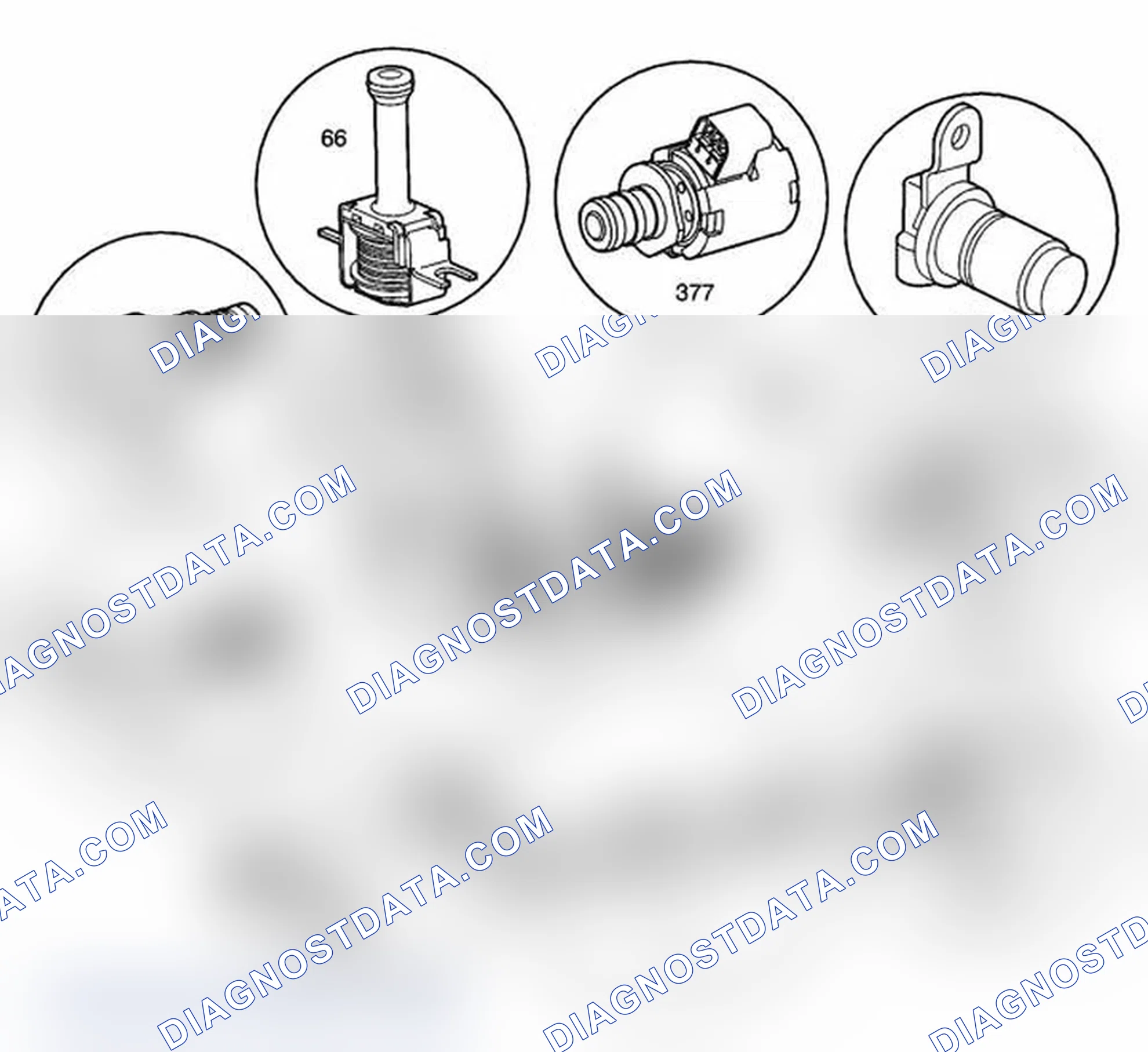 Scheme 496: Automatic Transmission Electronic Component Views (M33 Only)