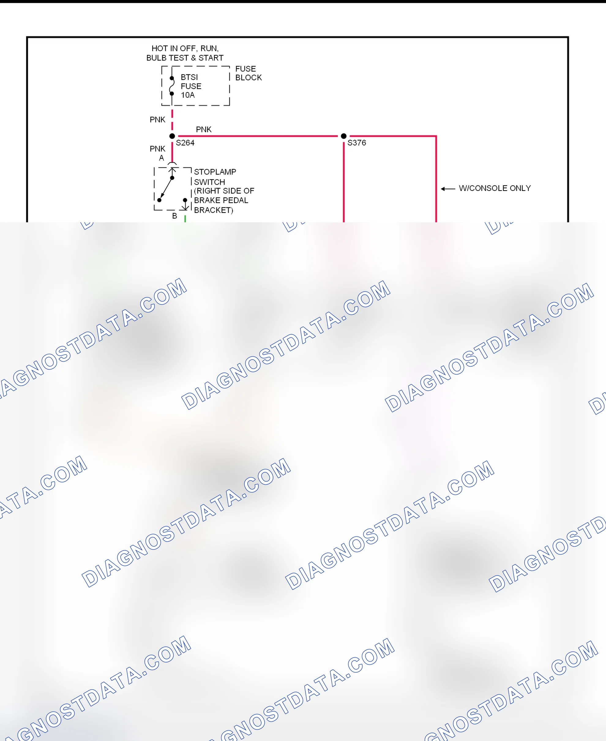 Fig. 34: Shift Interlock System Wiring Diagram (1999 Grand Prix)