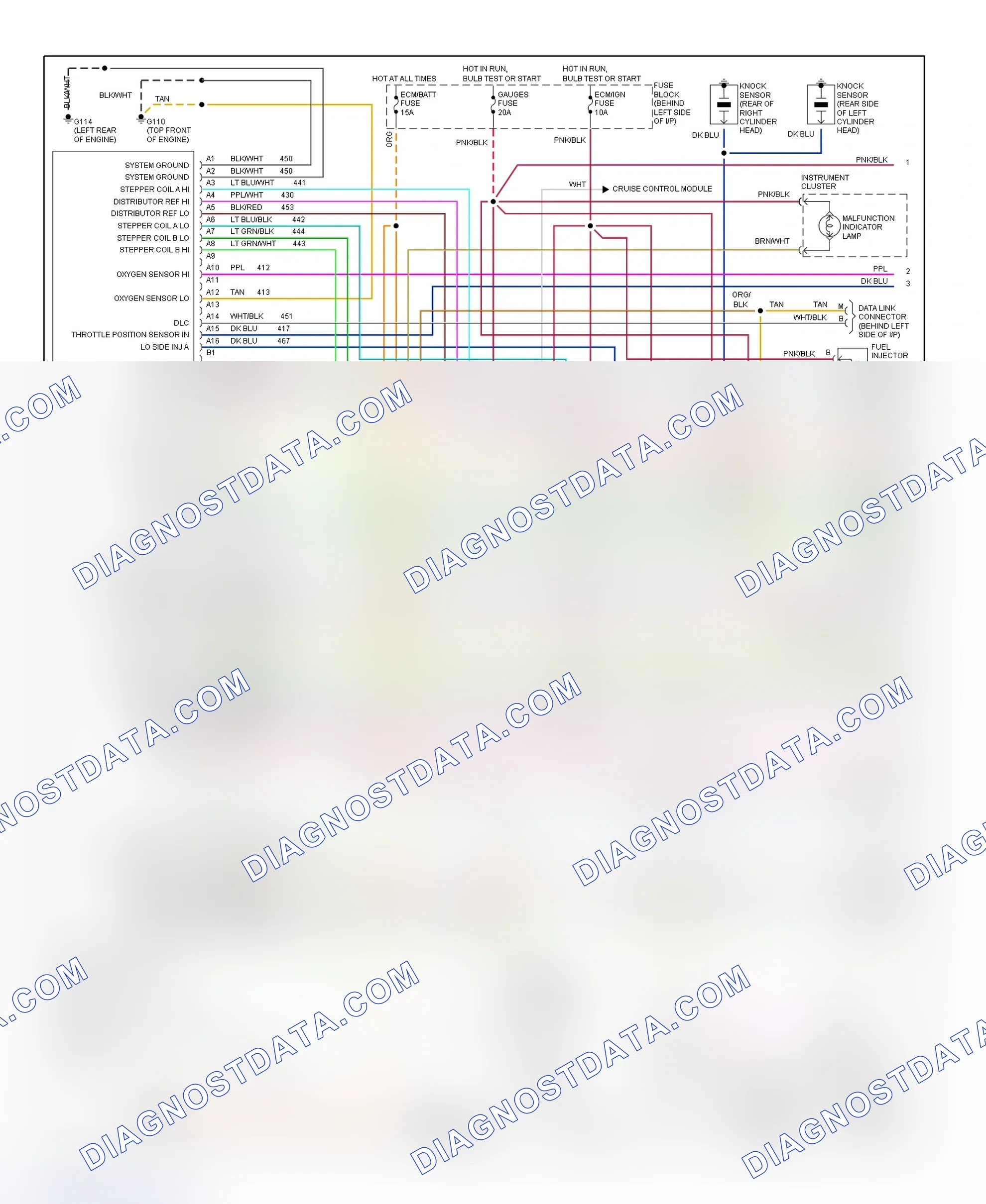 Scheme 16: Wiring Diagram (Astro & Safari 4.3L - 1 Of 2)
