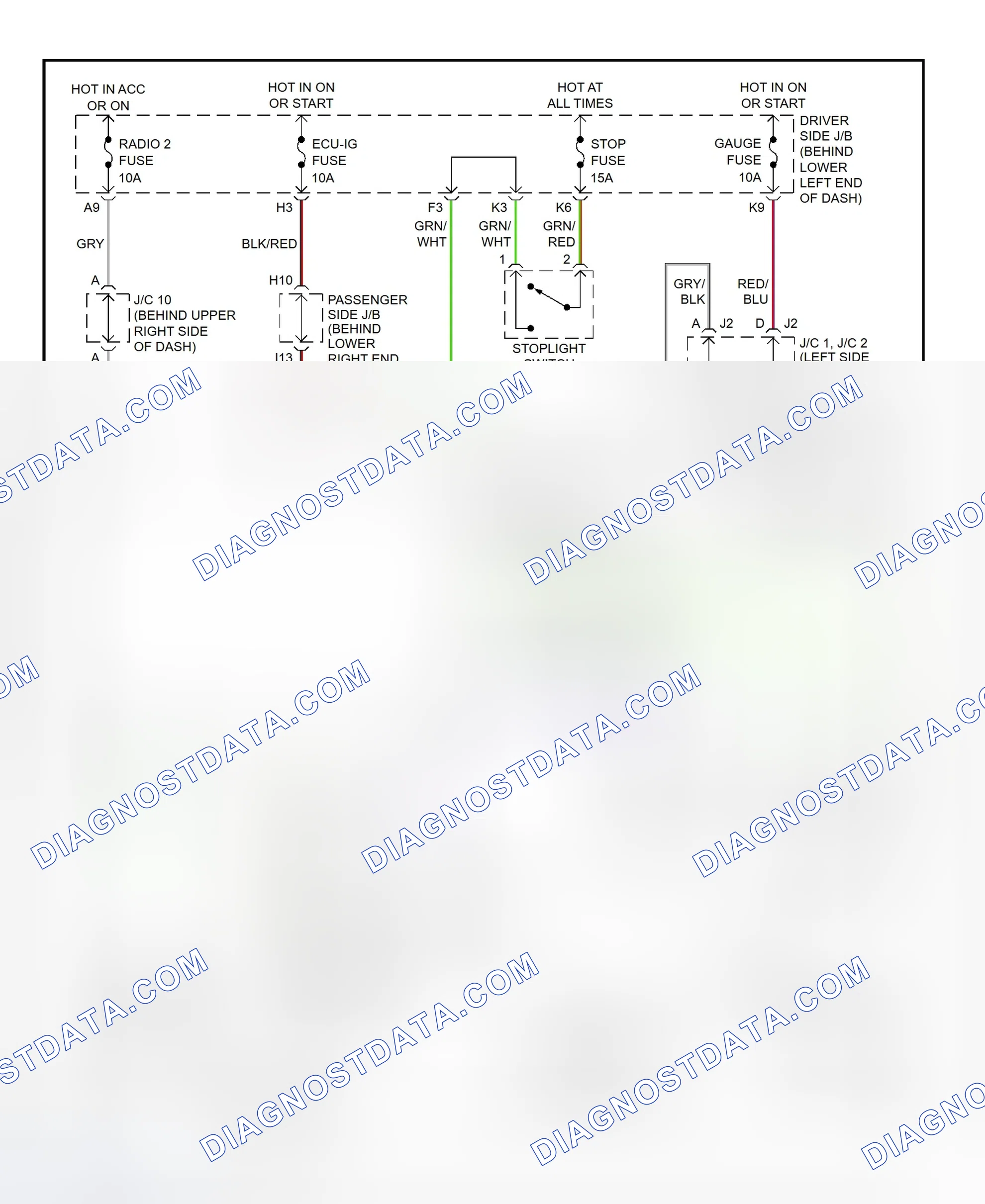 Scheme 432: Shift Interlock System Wiring Diagram (2001 - Lexus IS300)