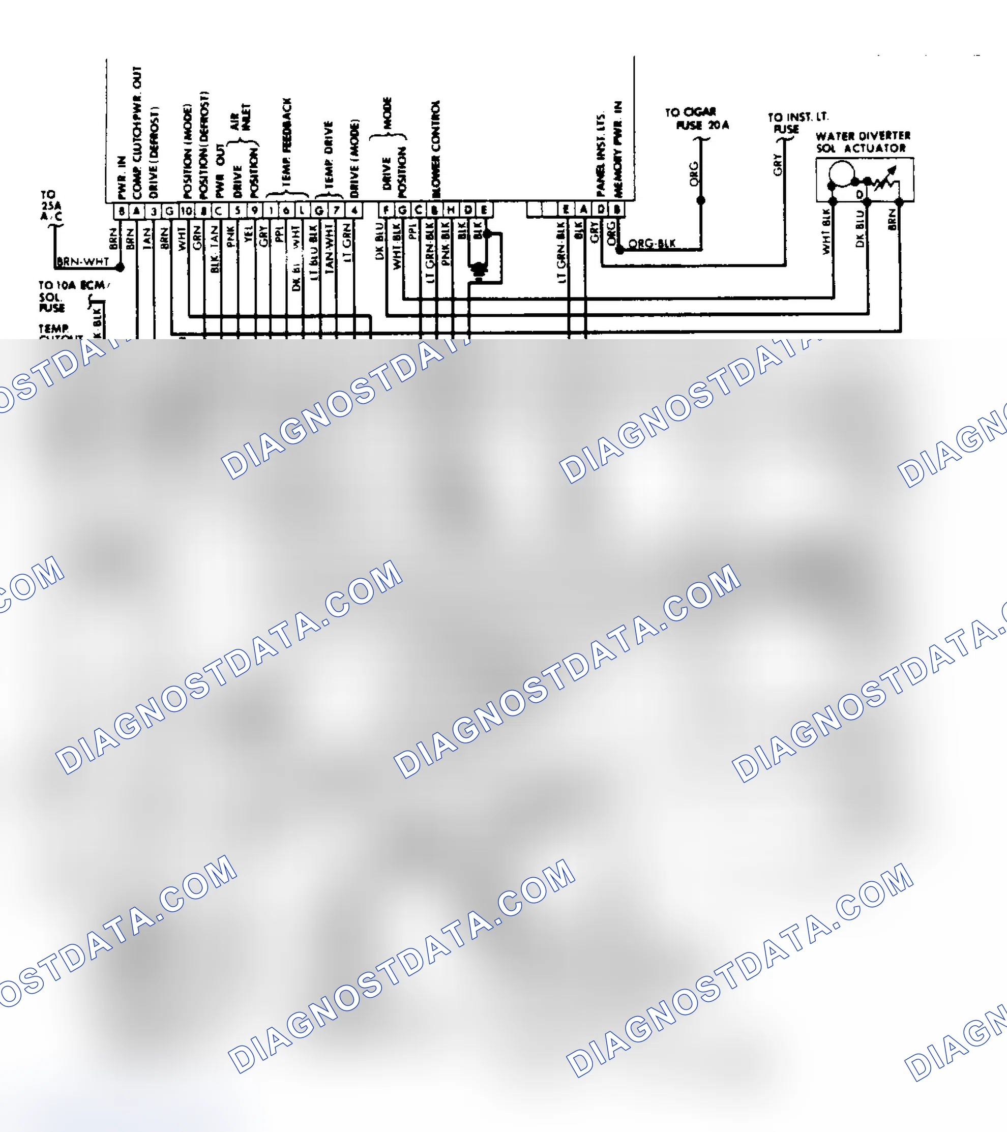 Scheme 16: Riviera Electronic Touch Climate Control Wiring Diagram