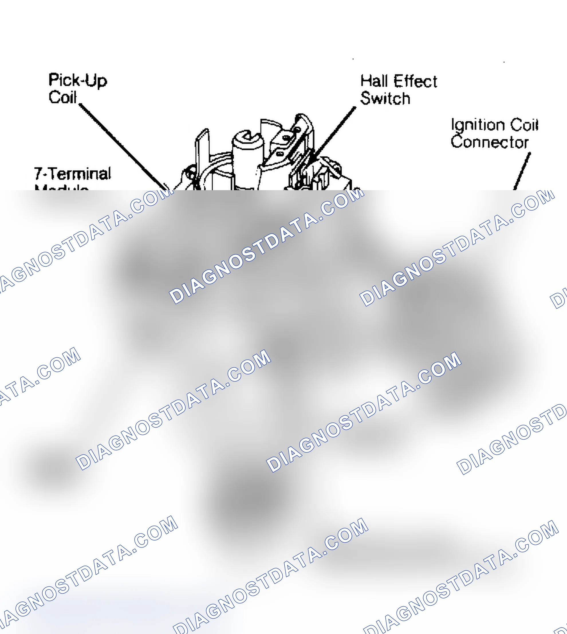 Scheme 8: HEI-EST Distributor with Hall Effect Switch External coil model is shown.