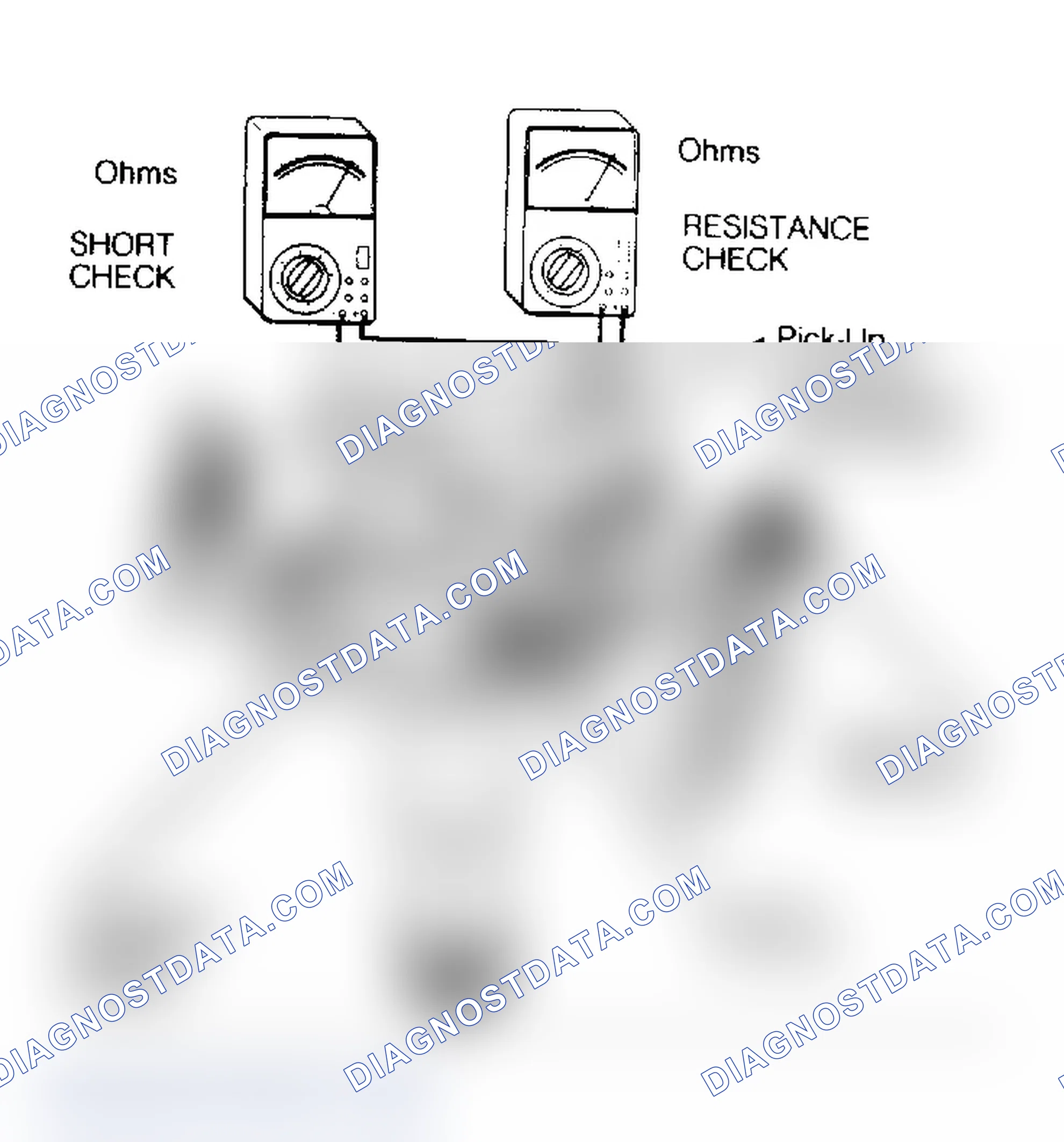 Scheme 12: Checking Dist Pick-Up Coil (Extern. Mounted Ign Coil Shown)