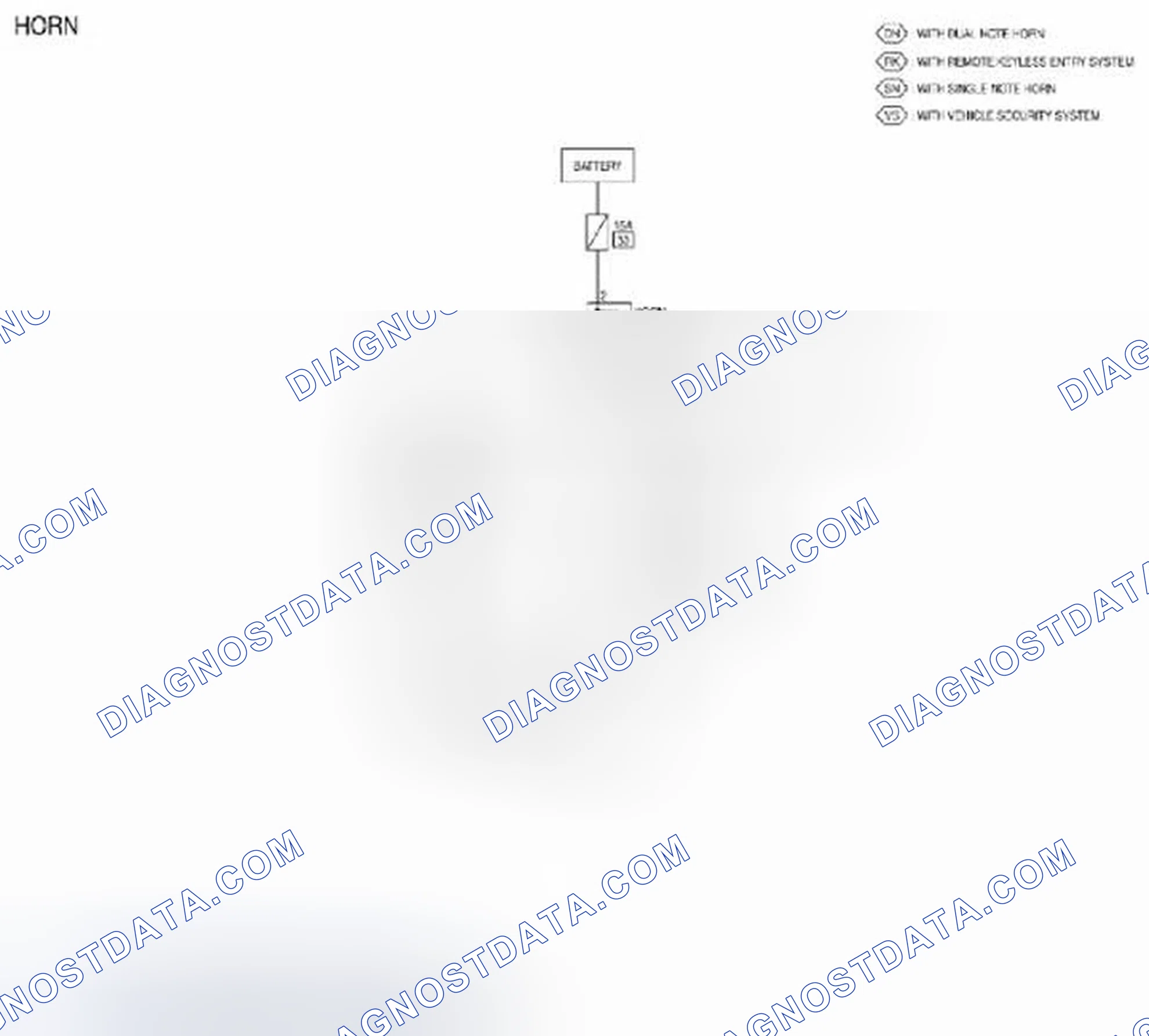 Scheme 397: Horn: Wiring Diagram