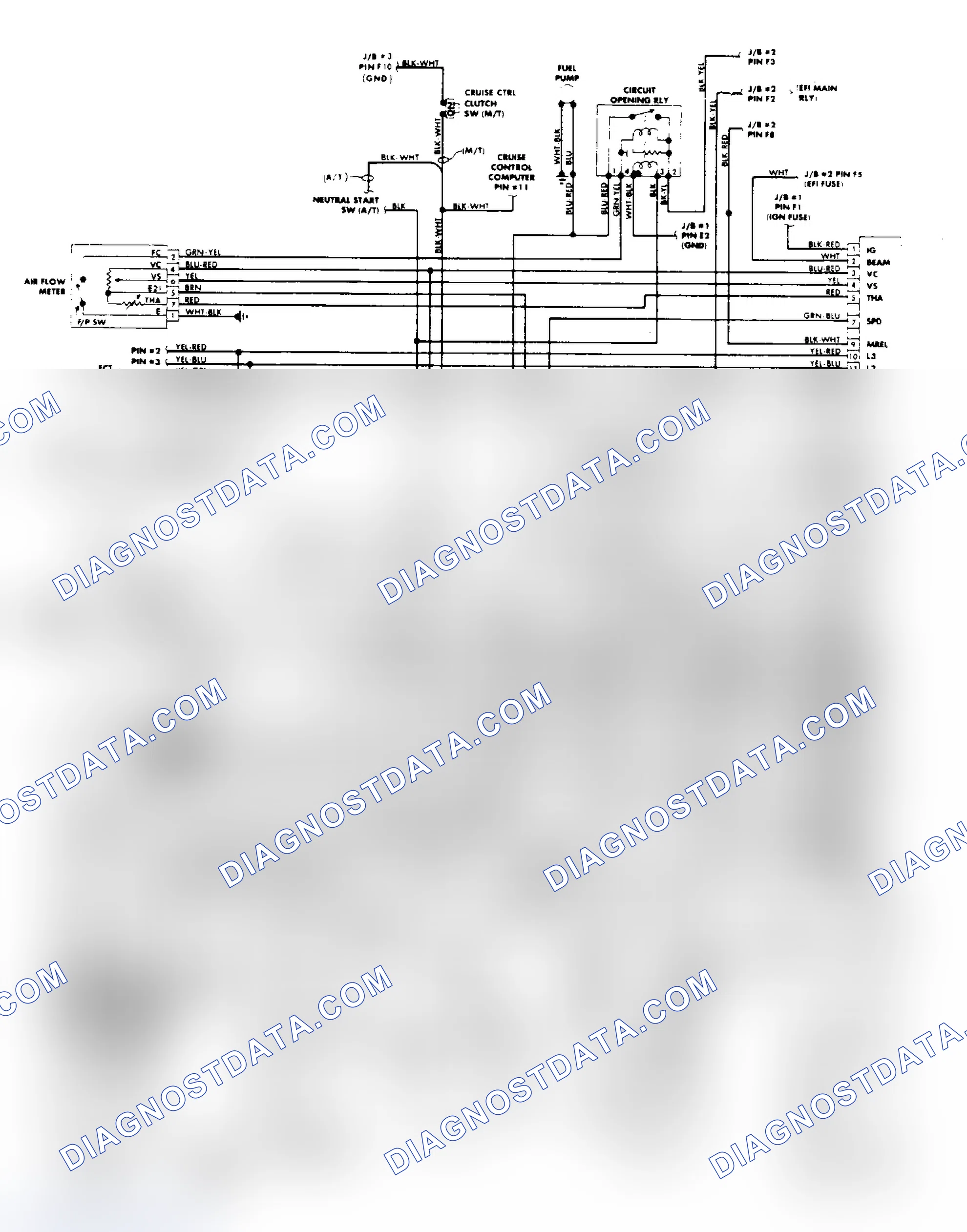 Scheme 54: EFI/TCCS Wiring Diagram (Cressida)