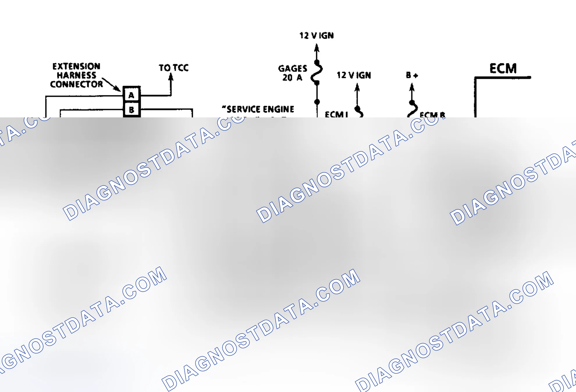 Scheme 8: Diesel Fuel Injection Diagnostic Circuit Schematic (Commercial Van & Van)