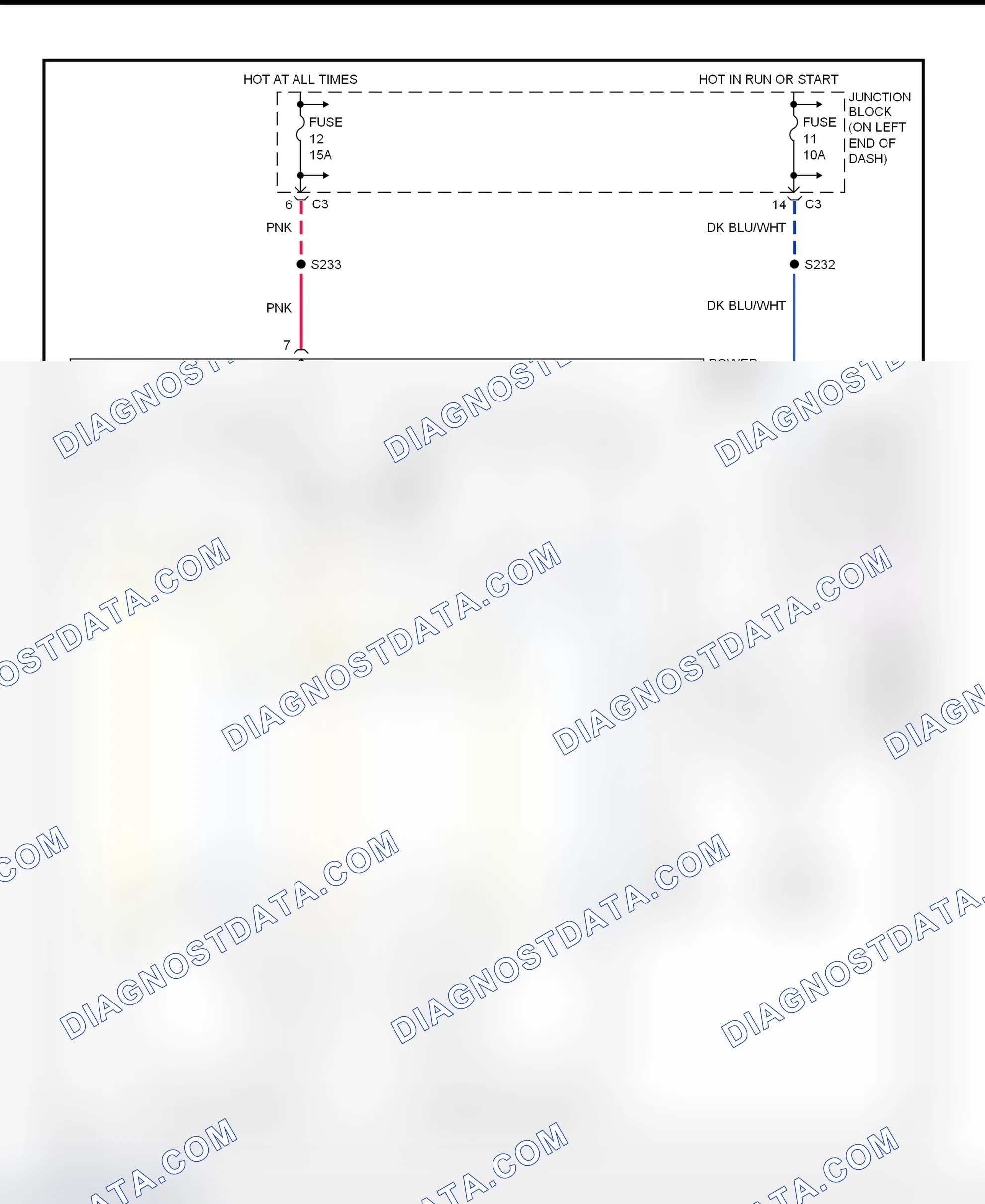 Scheme 2: Power Mirror System Wiring Diagram (Dakota)