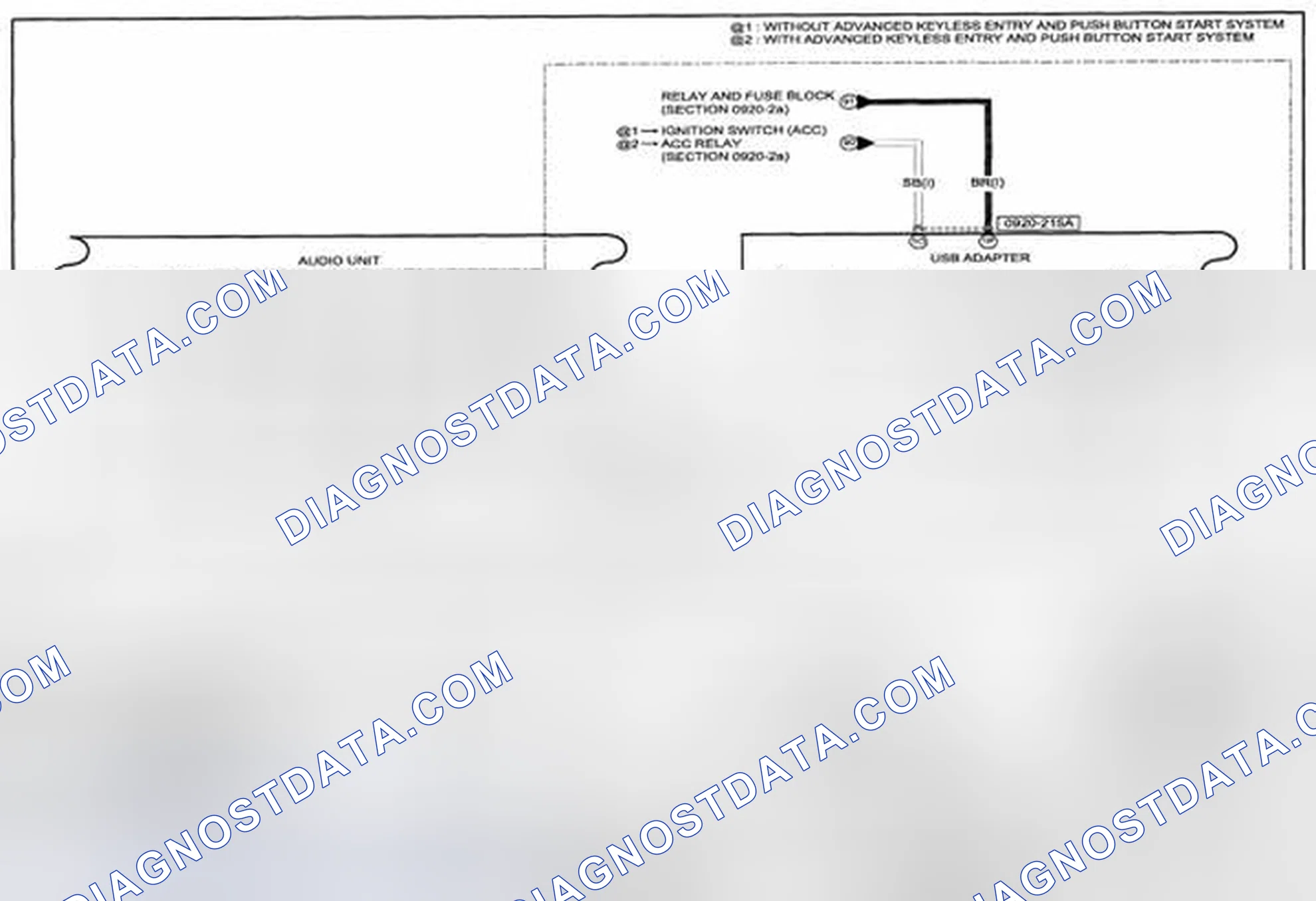Scheme 345: Audio System (Without Bose® Type Audio) Wiring Diagram - 0920-2d (1 Of 2)