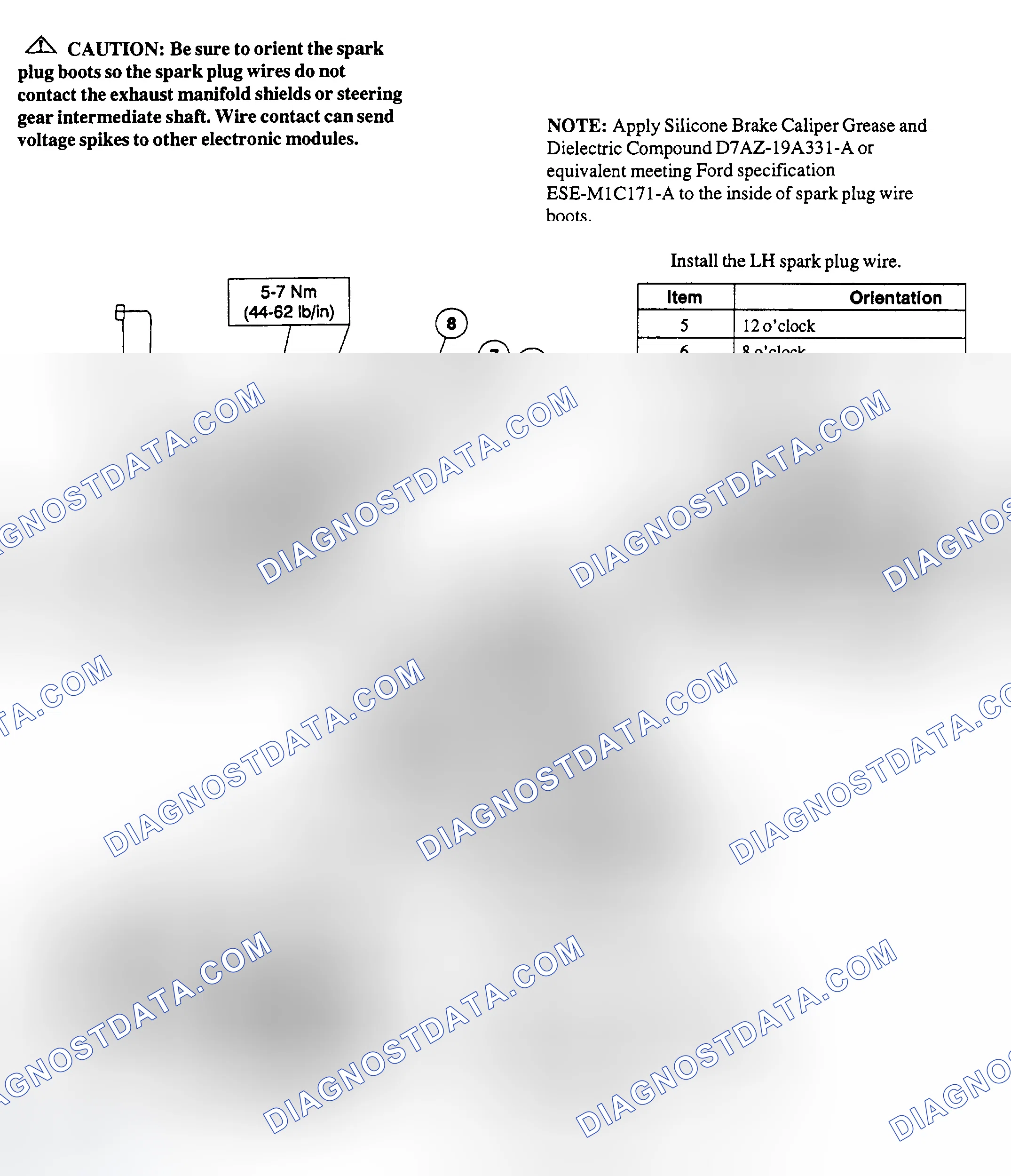 Scheme 17: Spark Plug Wire Routing (5.0L)