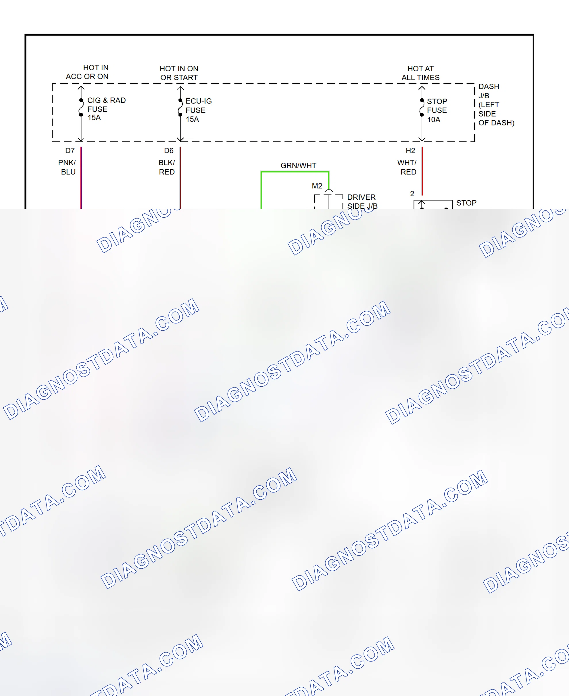 Scheme 10: Shift Interlock System Wiring Diagram (1995-96 Avalon)