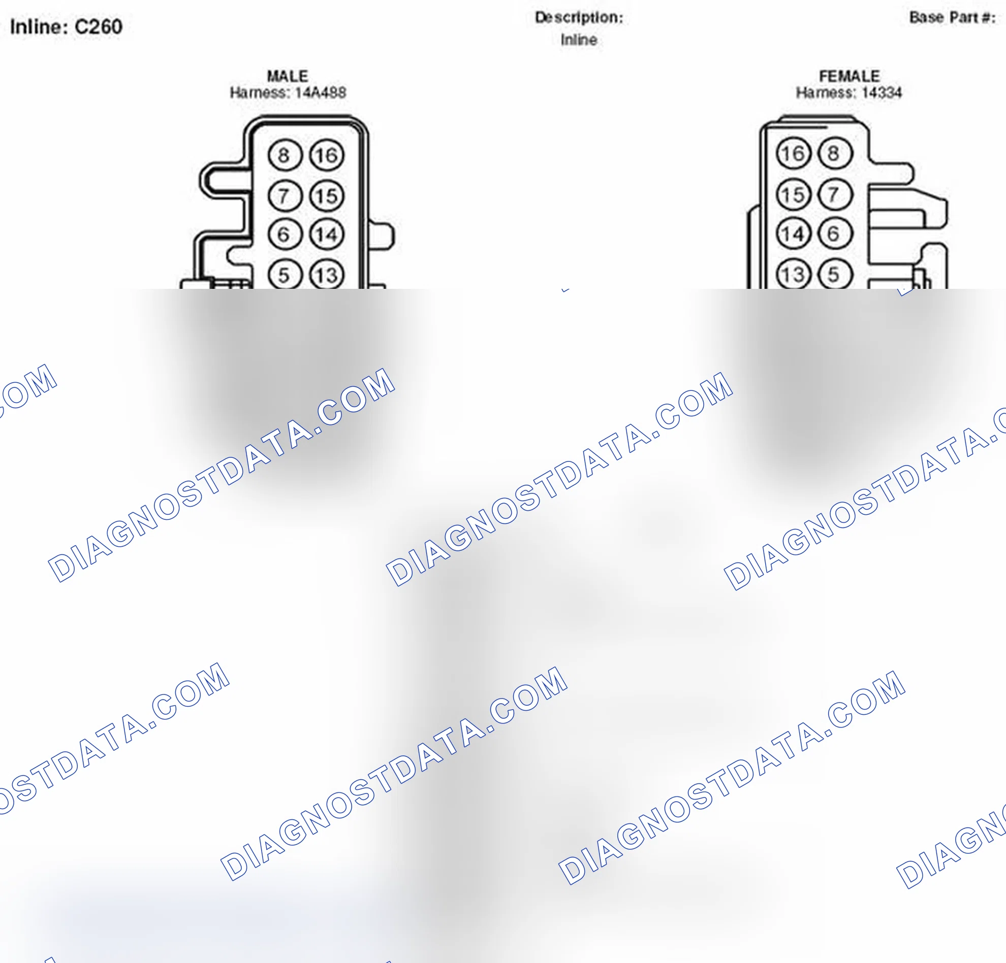 Scheme 105: Inline Connector End View (C260)
