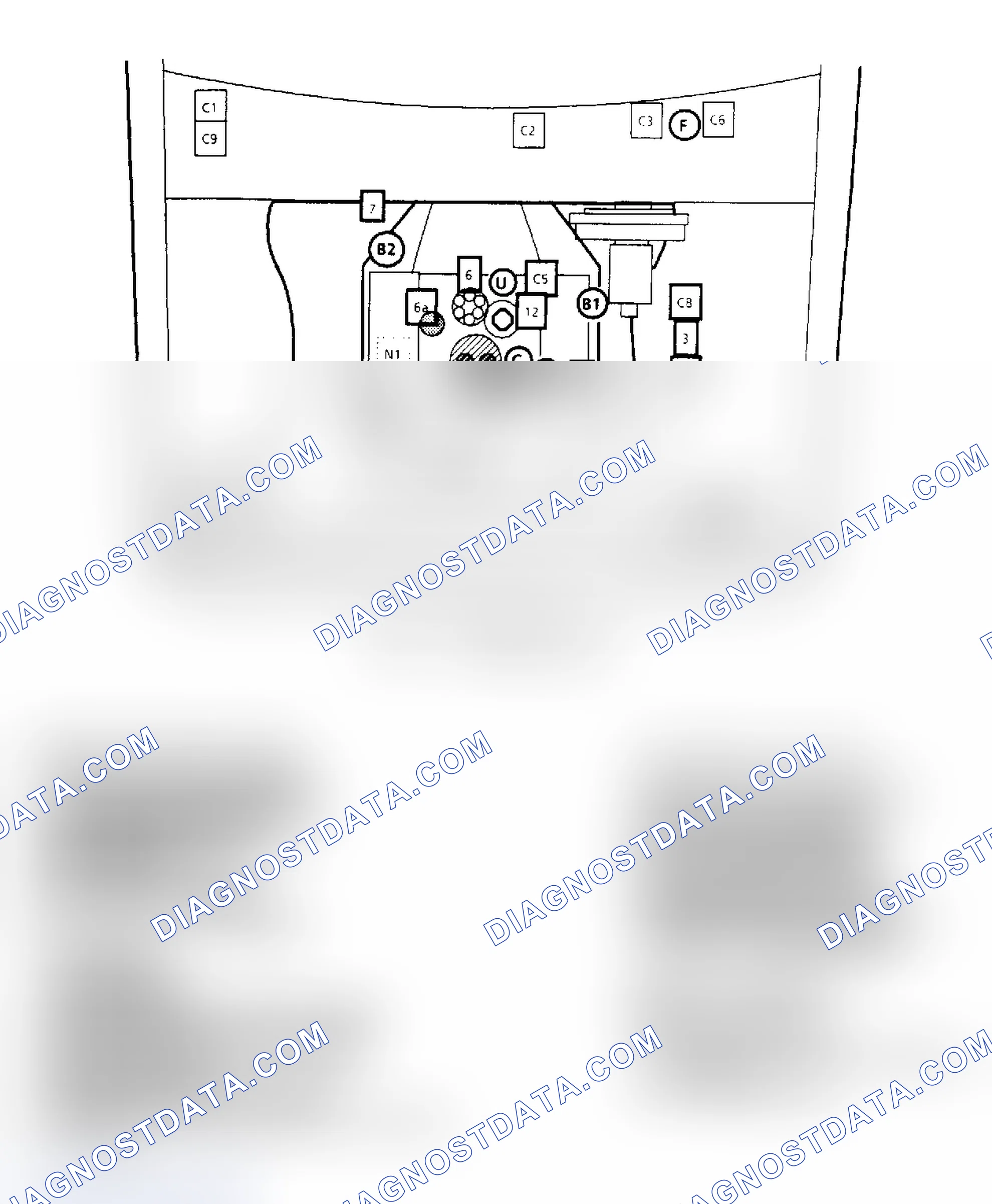 Scheme 139: Component Locations for "S/T" Series 2.8L