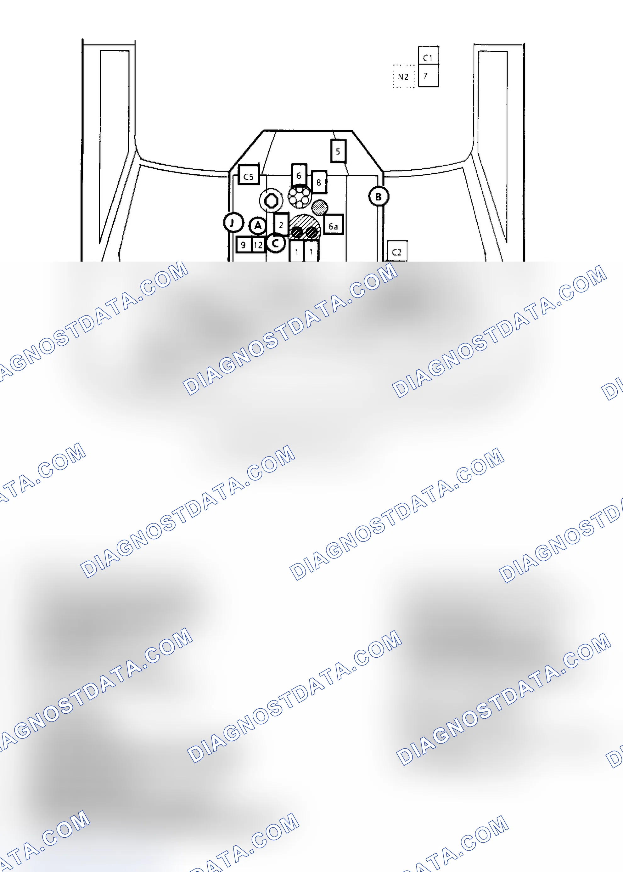 Scheme 144: Component Locations for "G" Series 5.0L & 5.7L