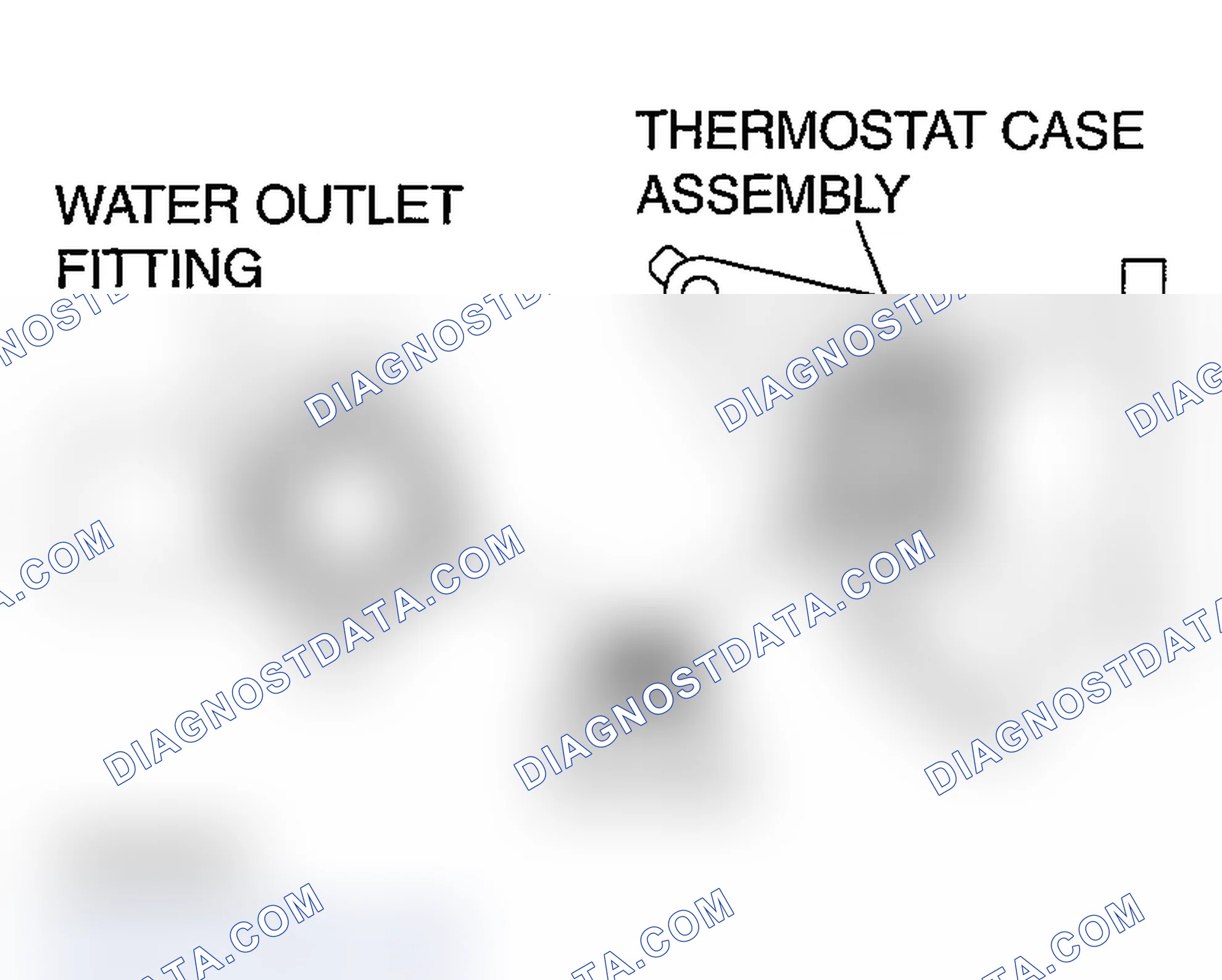 Scheme 136: >>B<< THERMOSTAT CASE ASSEMBLY/WATER OUTLET FITTING INSTALLATION