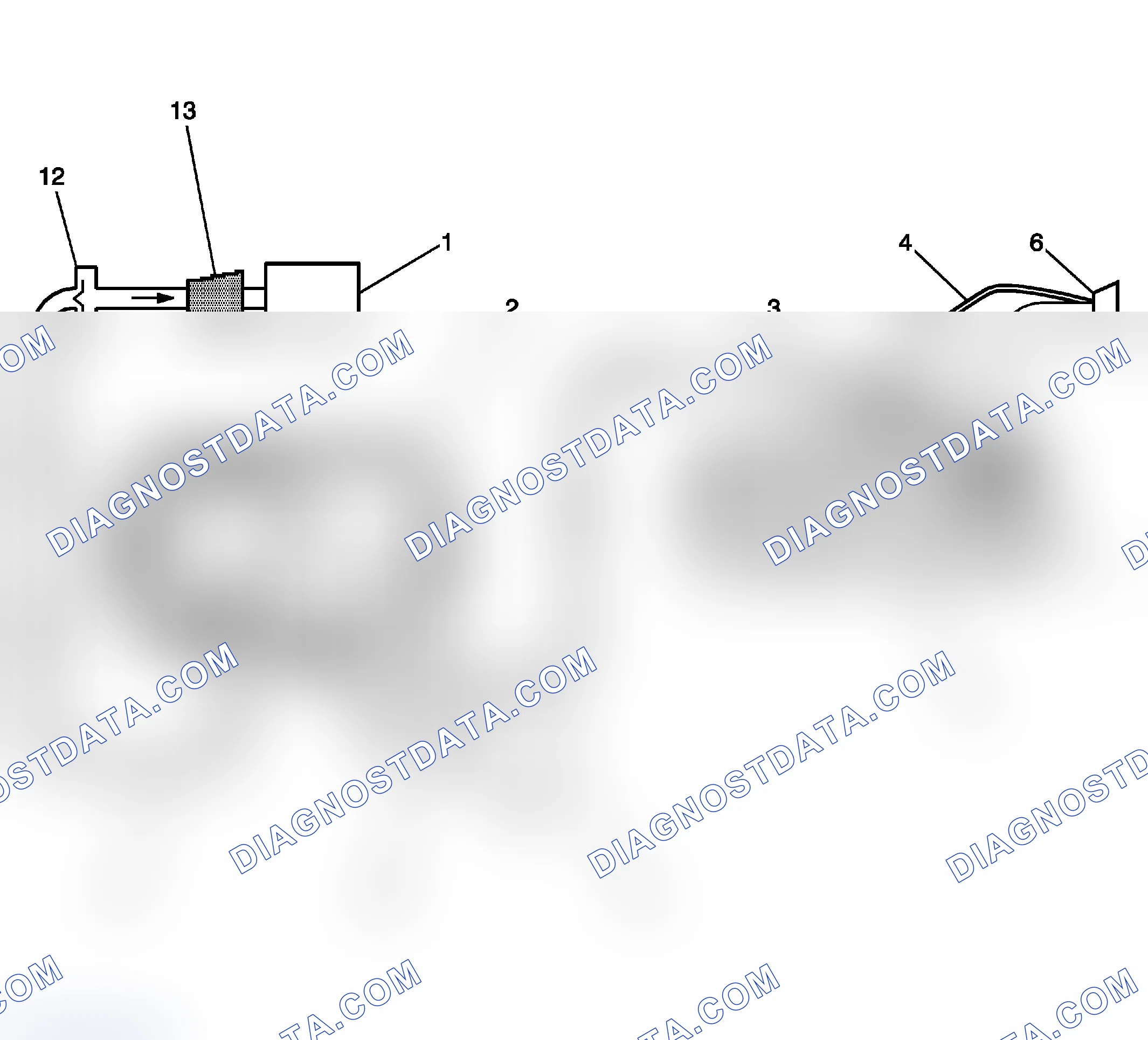 Scheme 157: Typical Evaporative Emission (EVAP) System Hose Routing Diagram