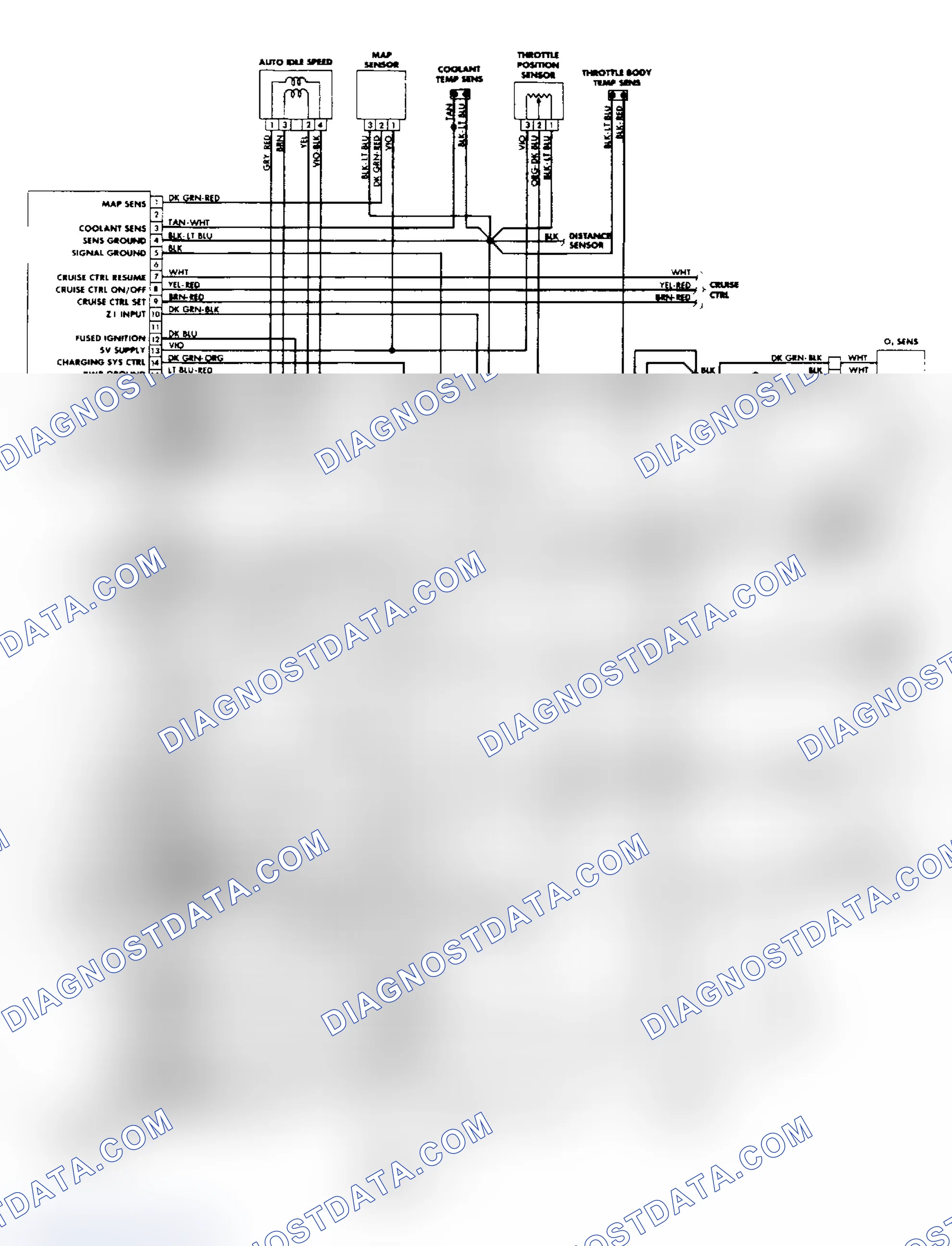 Scheme 127: Engine Control System Wiring Diagram (2.5L Van/Wagon)