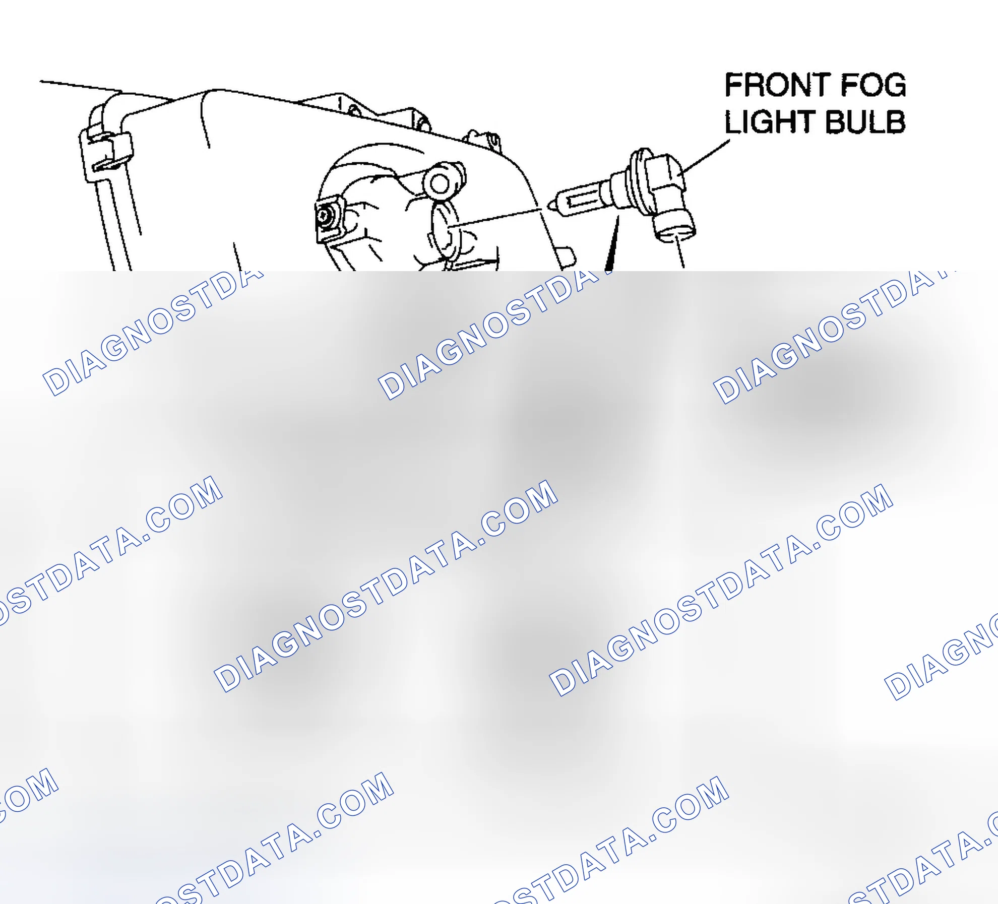 Scheme 38: FRONT FOG LIGHT BULB REMOVAL/INSTALLATION