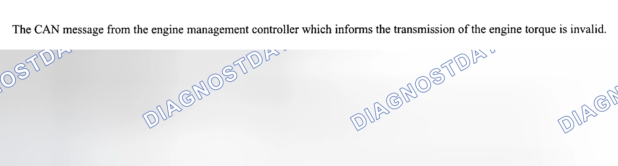 Scheme 10: FAULT CODE 33: CAN MESSAGE MD-IND INVALID, INDICATED BY F-TL-MES/CAN MESSAGE: ENGINE TORQUE INVALID