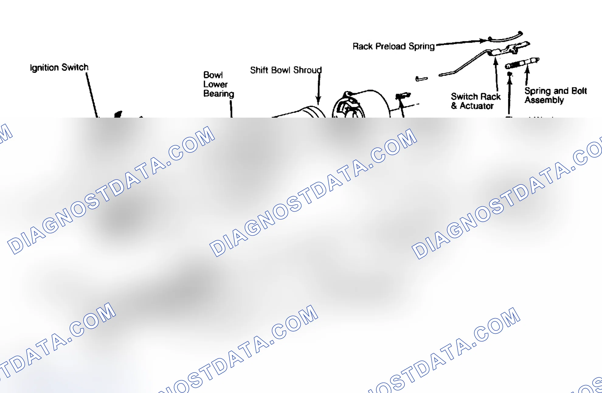 Scheme 1: Exploded View of Standard Steering Column