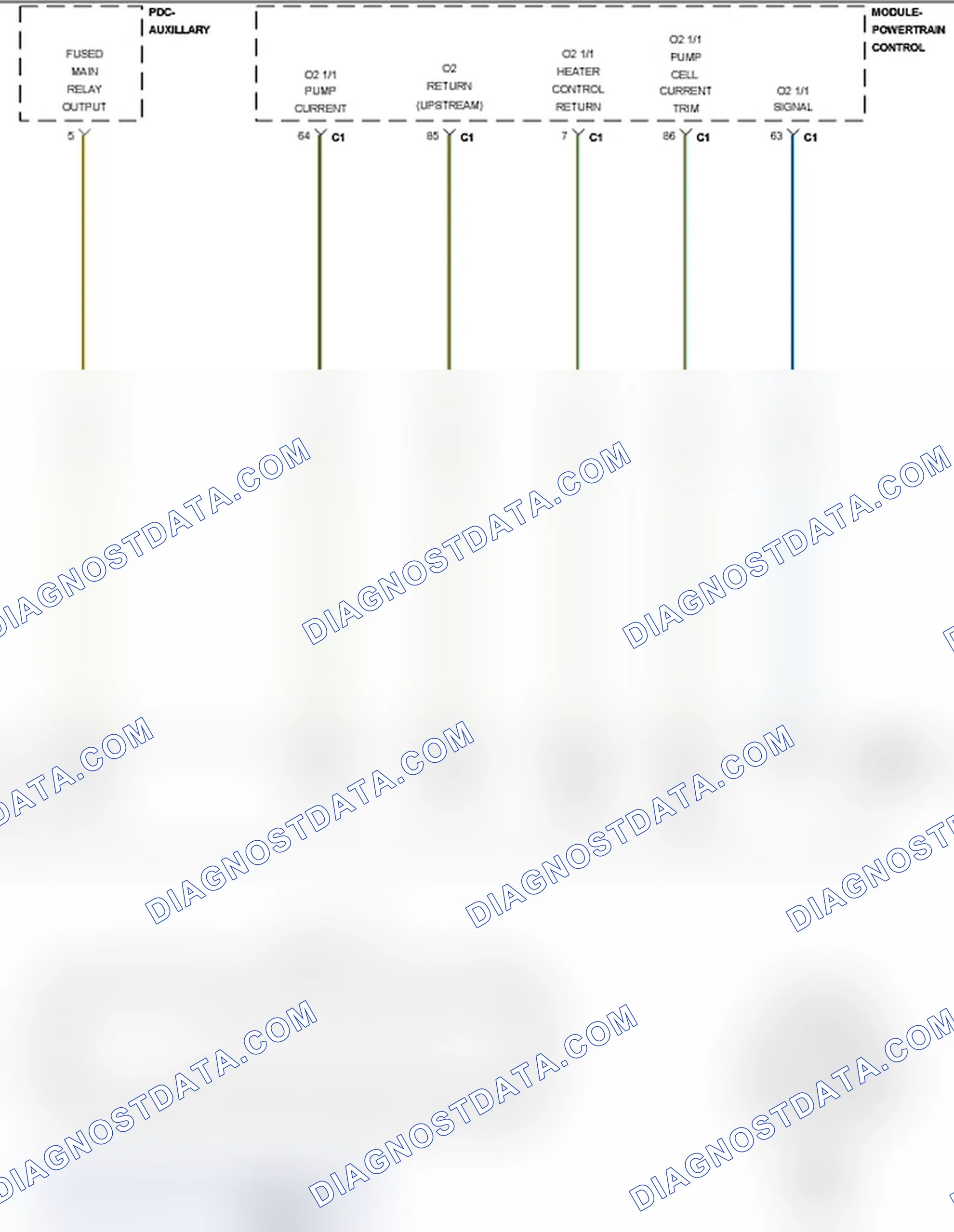 Scheme 515: P0053-O2 SENSOR 1/1 HEATER RESISTANCE
