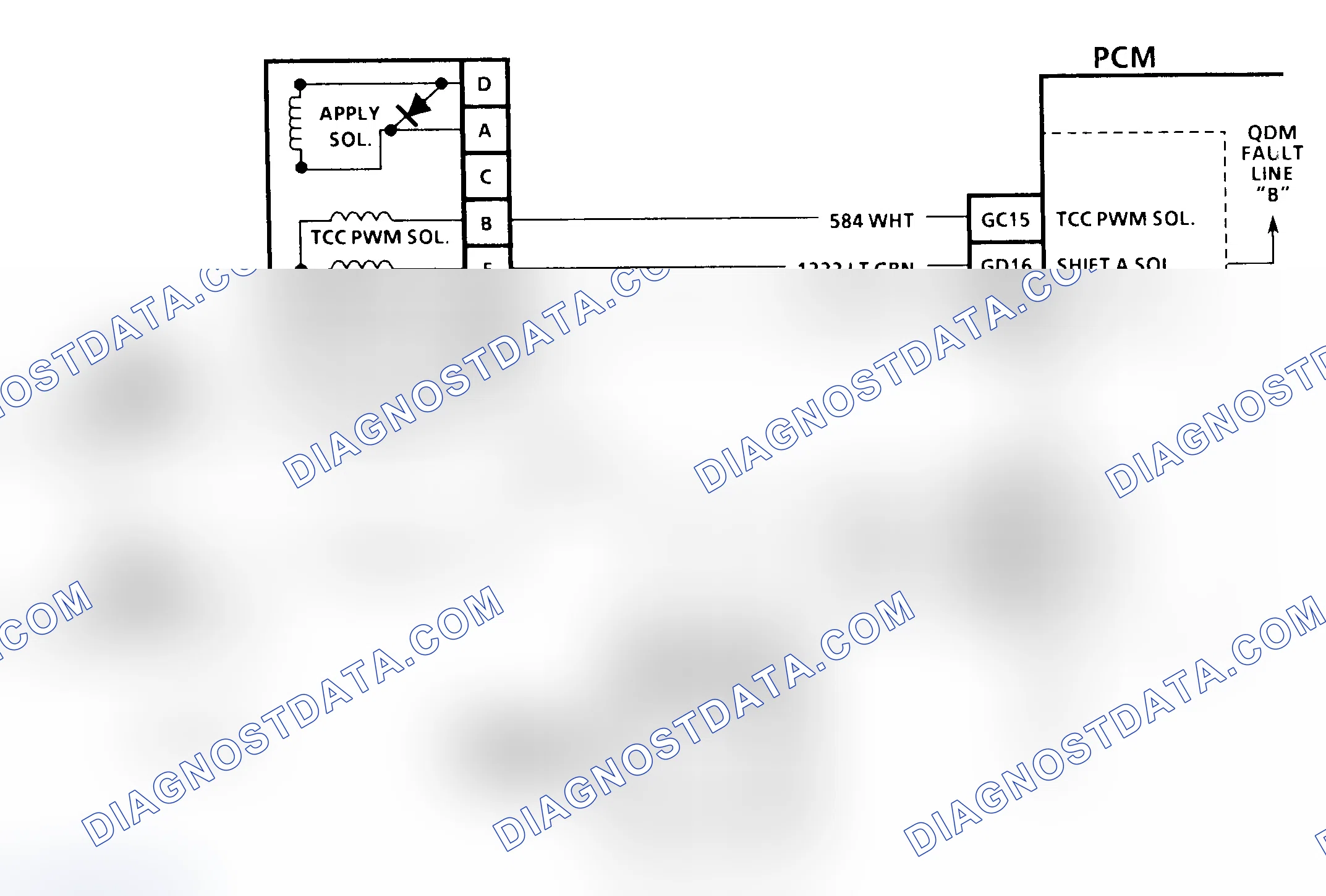 Scheme 299: CODE 56, Schematic, Quad Driver "B" Fault (3.8L)