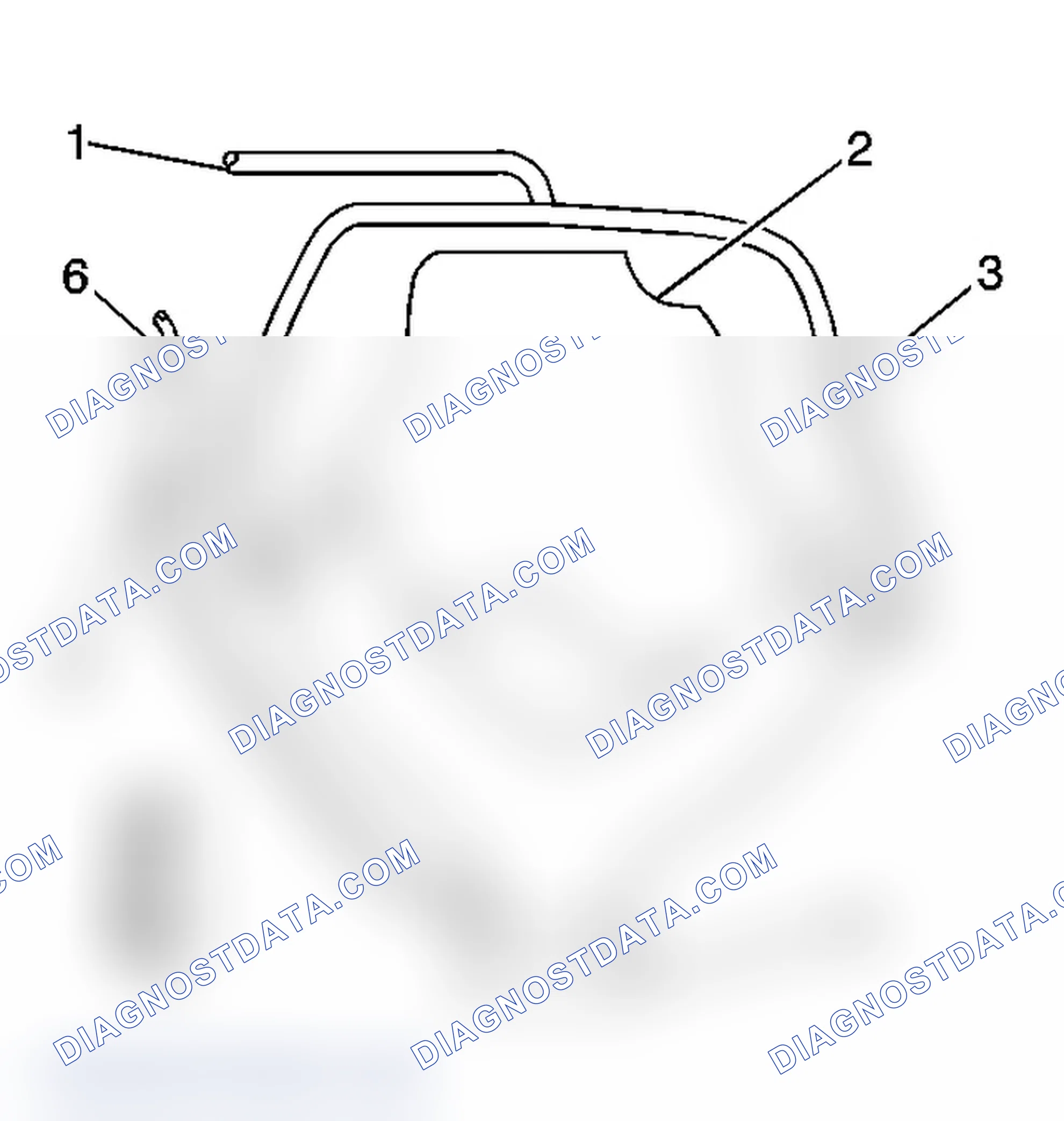 Scheme 1: Emission Hose Routing Diagram